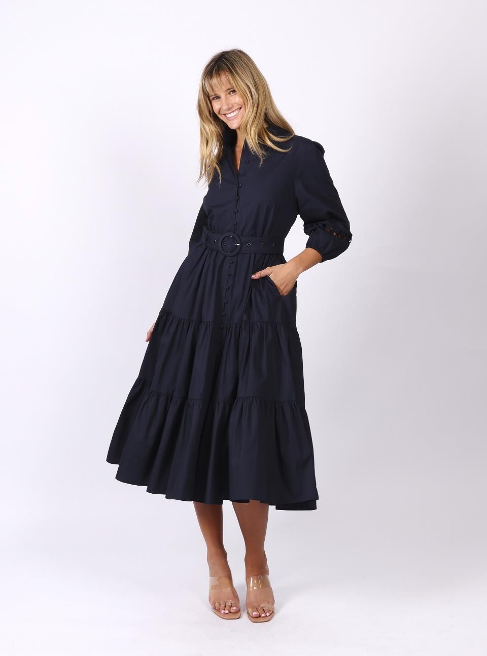 Leoni Dior Dress - Navy