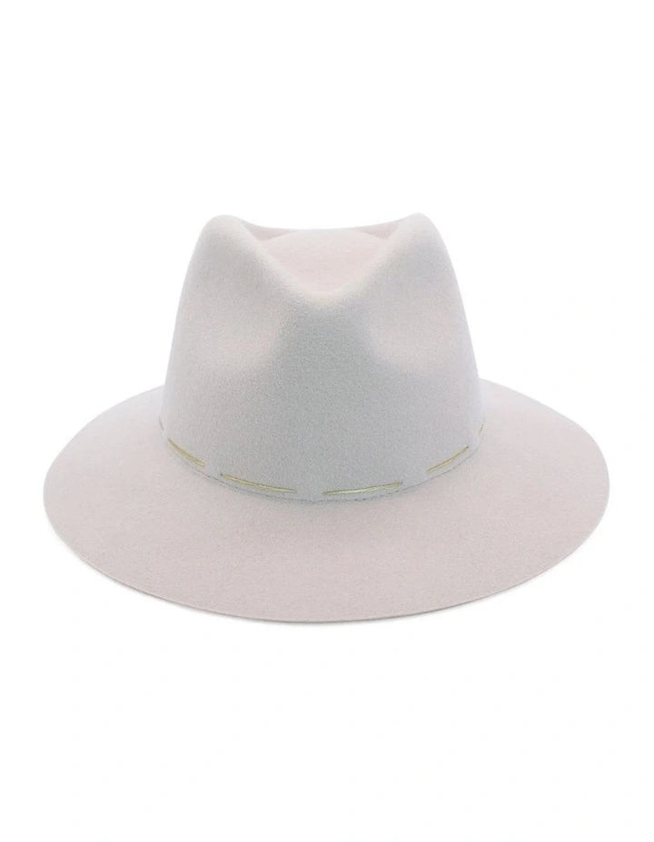 Morgan & Taylor Taelyn Wool Fedora - Beige