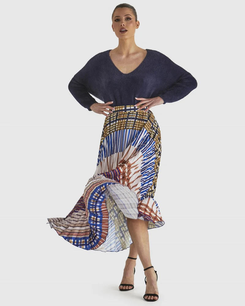 Fate+Becker Electra Knit Top - Navy