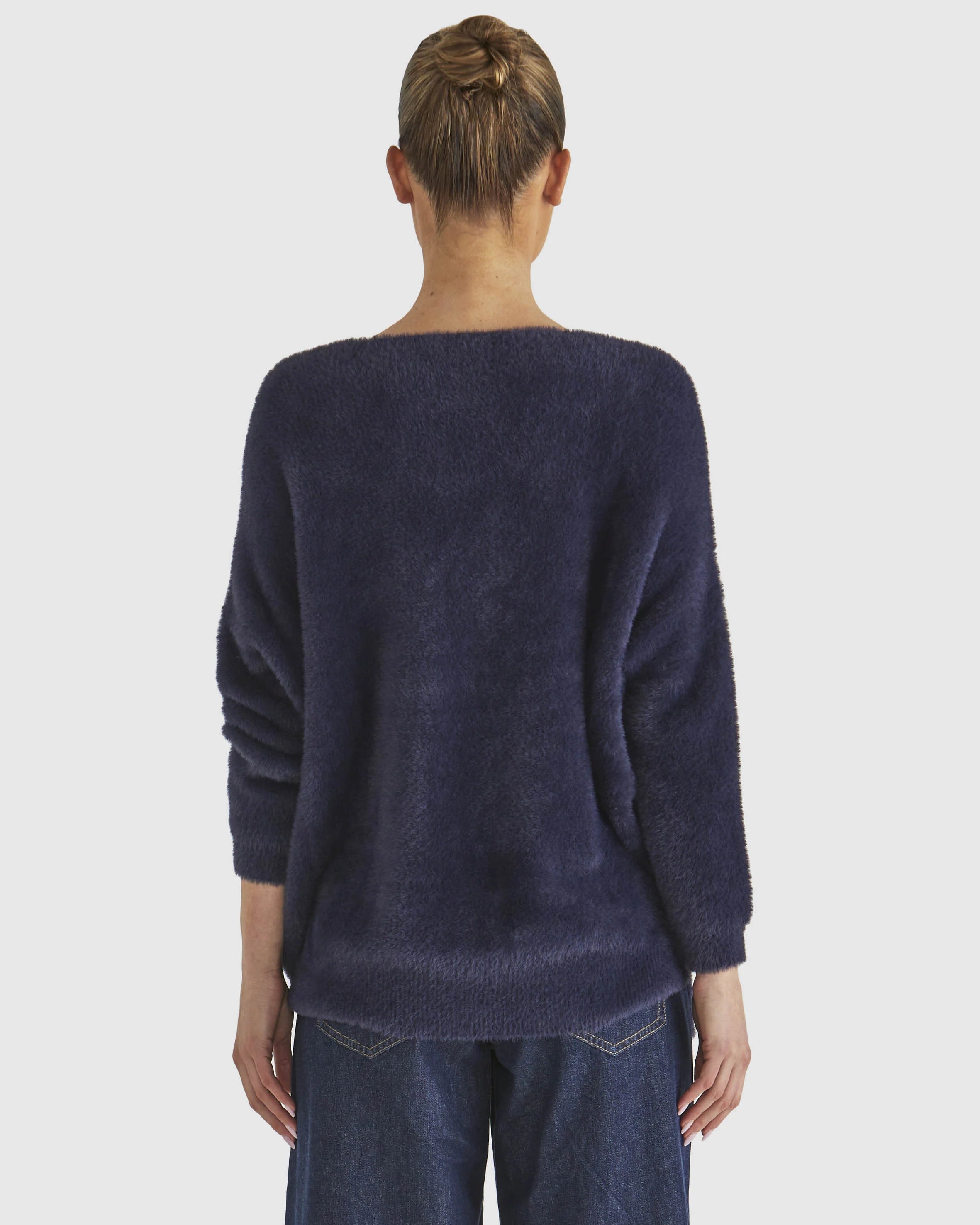 Fate+Becker Electra Knit Top - Navy