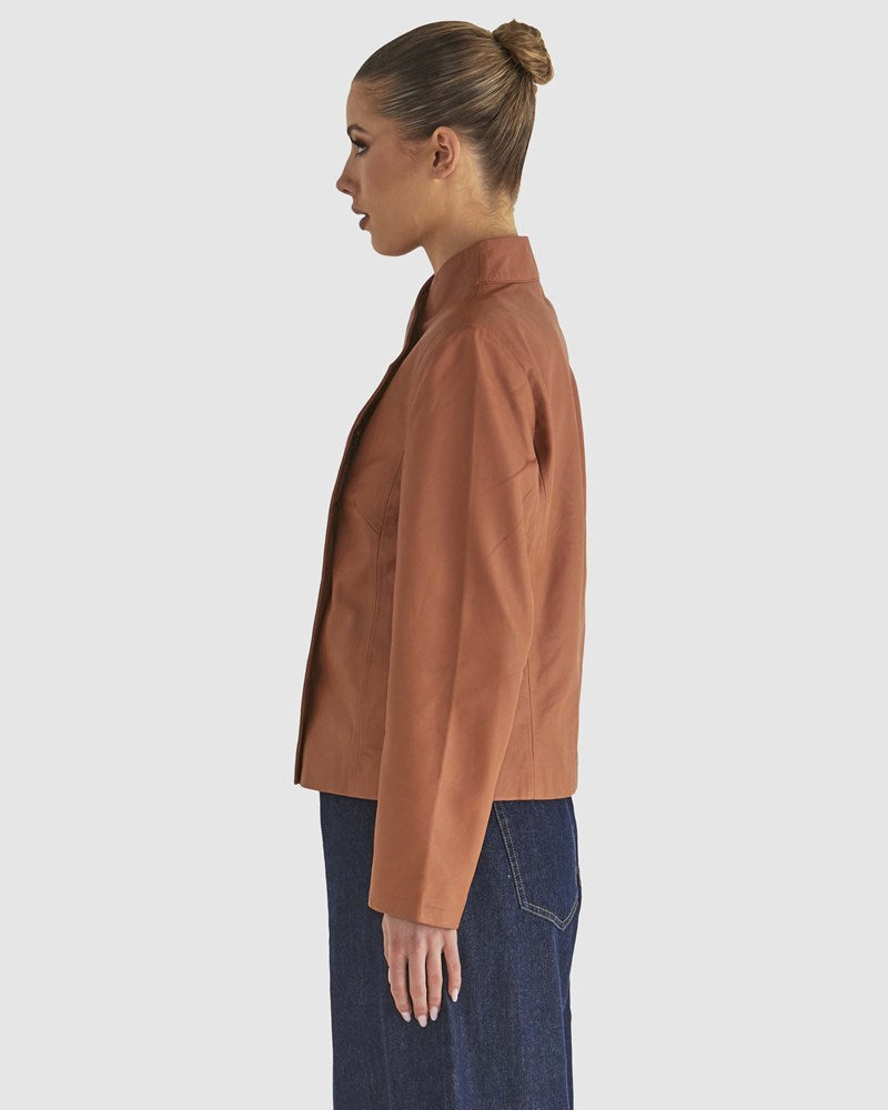 Fate+Becker Airborne Leather Jacket - Tan