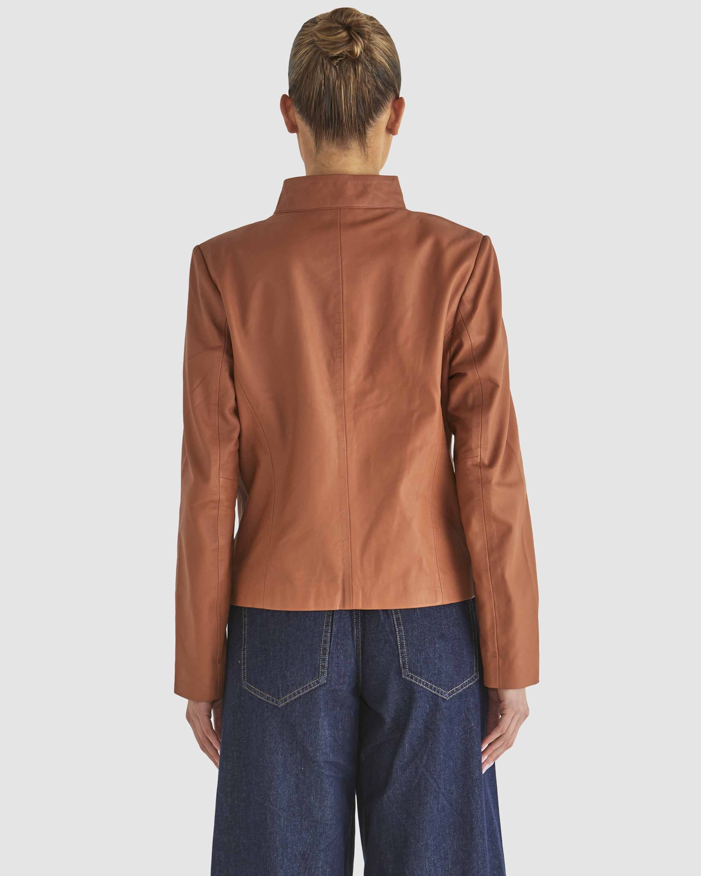 Fate+Becker Airborne Leather Jacket - Tan