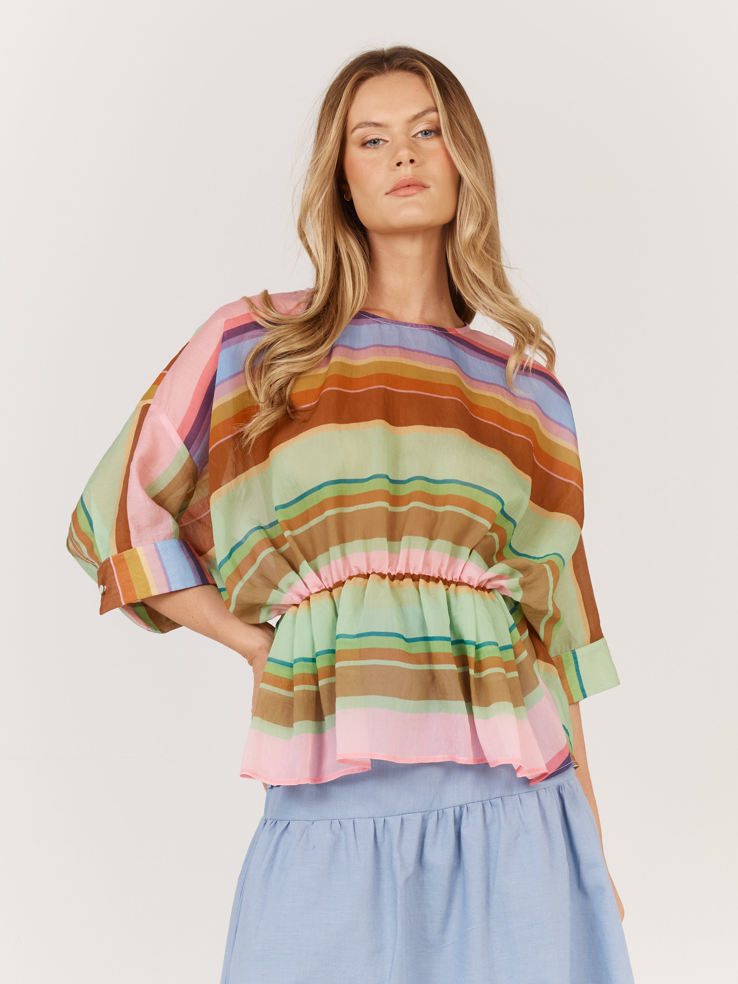 Fate+Becker Siesta Top - Stripe