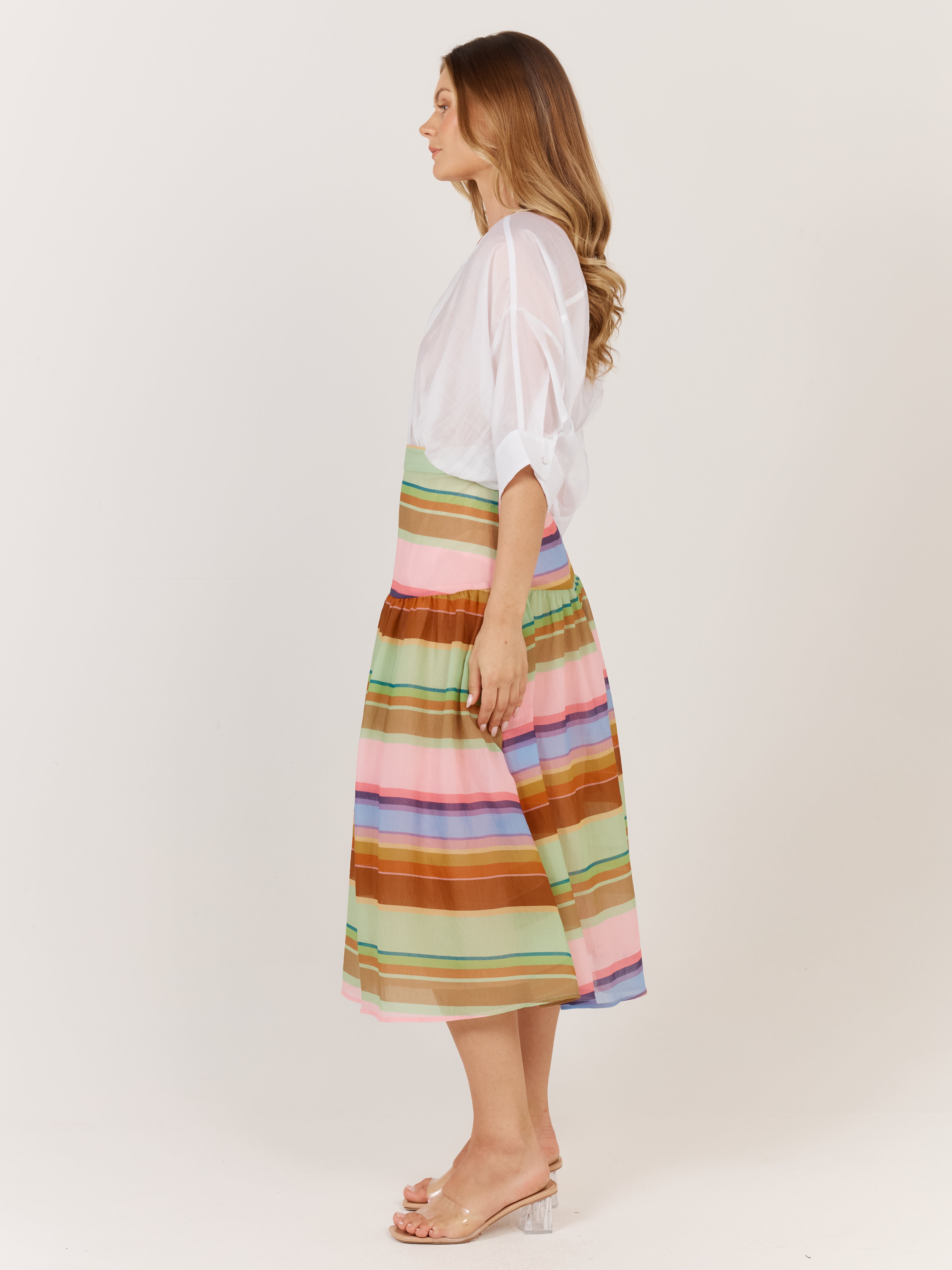 Fate+Becker Siesta Skirt - Stripe