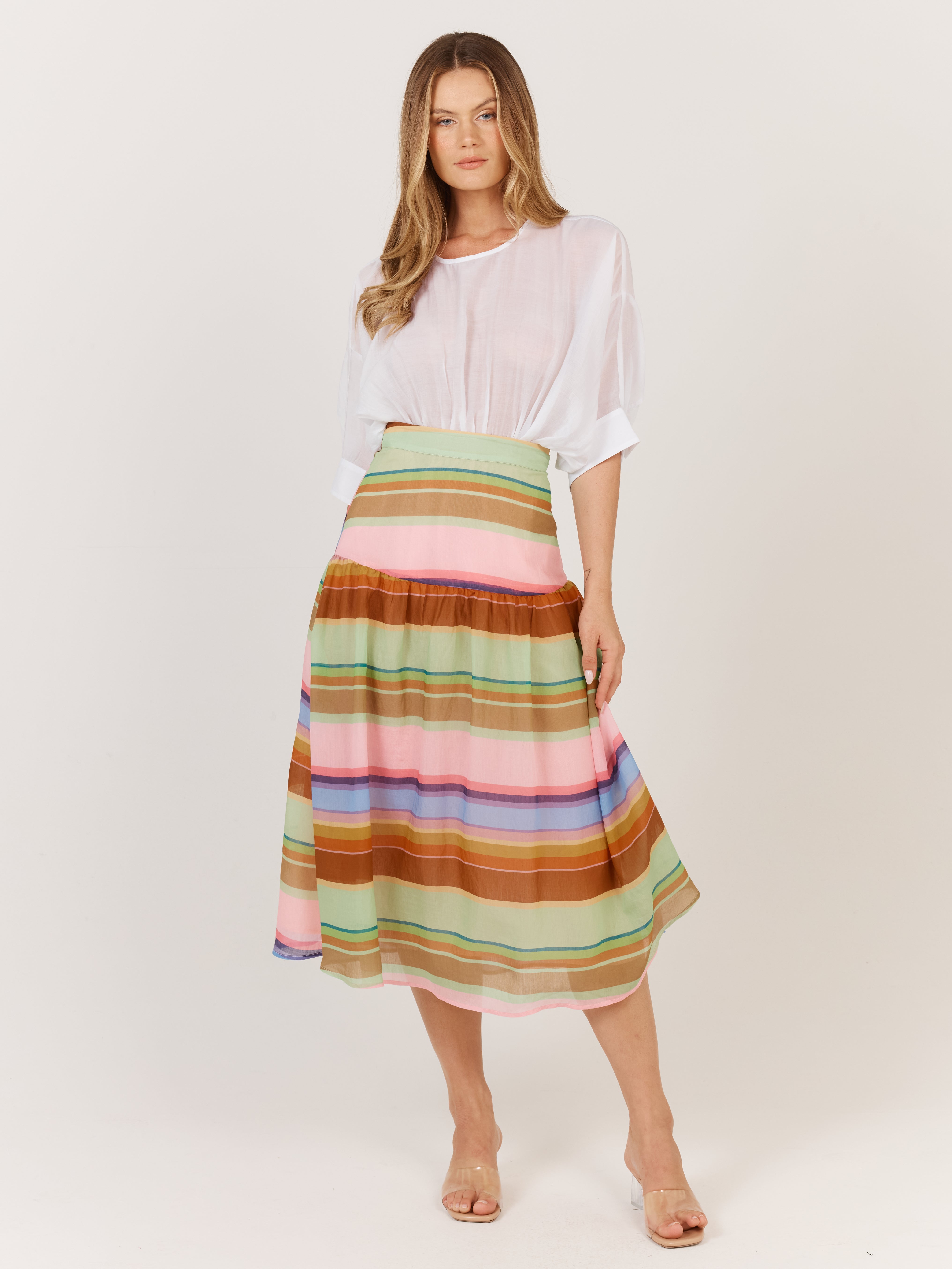 Fate+Becker Siesta Skirt - Stripe
