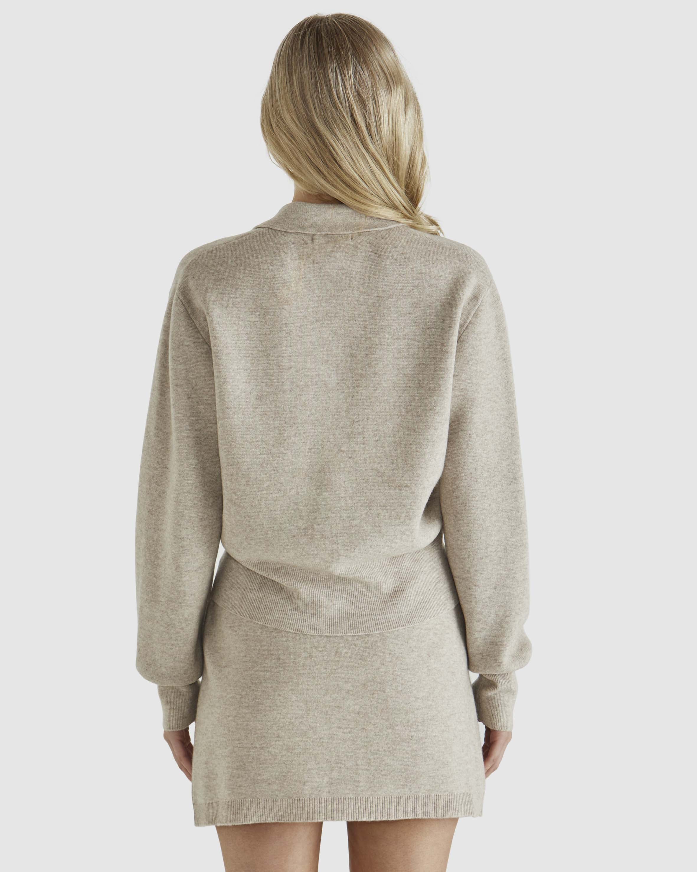 Sass Baldwin Knit Jacket - Oatmeal