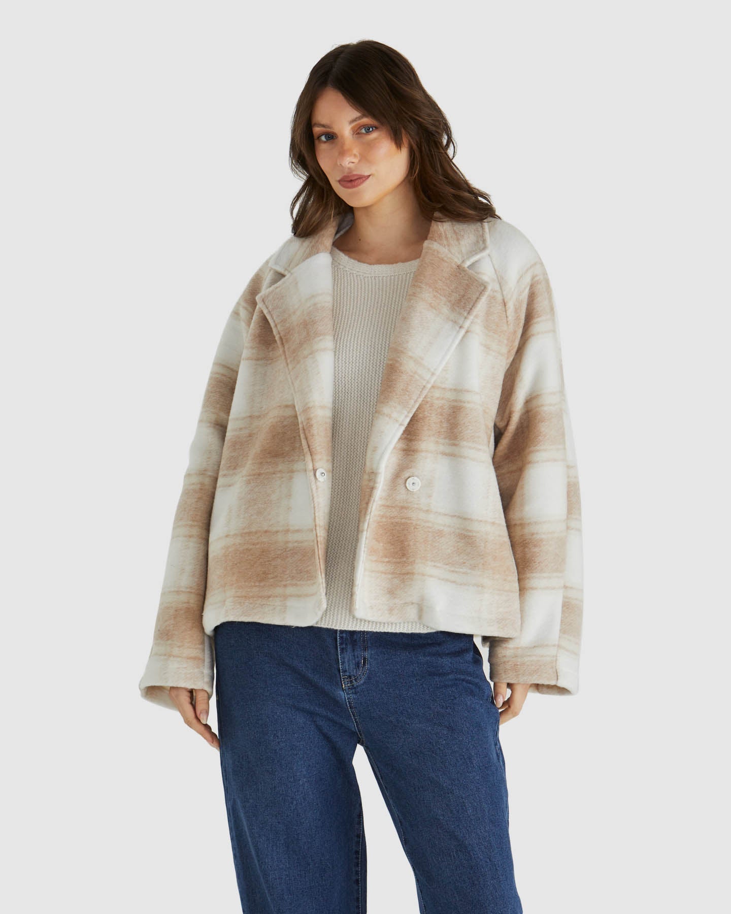 Sass Raiden Jacket - Cream Check