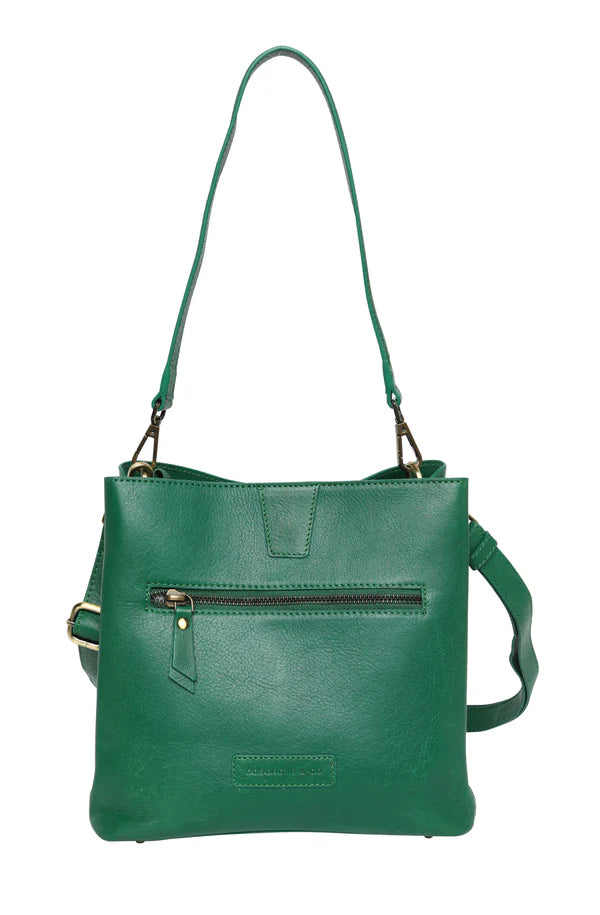Cosgrove & Co Audrey Signature Shoulder Bag - Emerald
