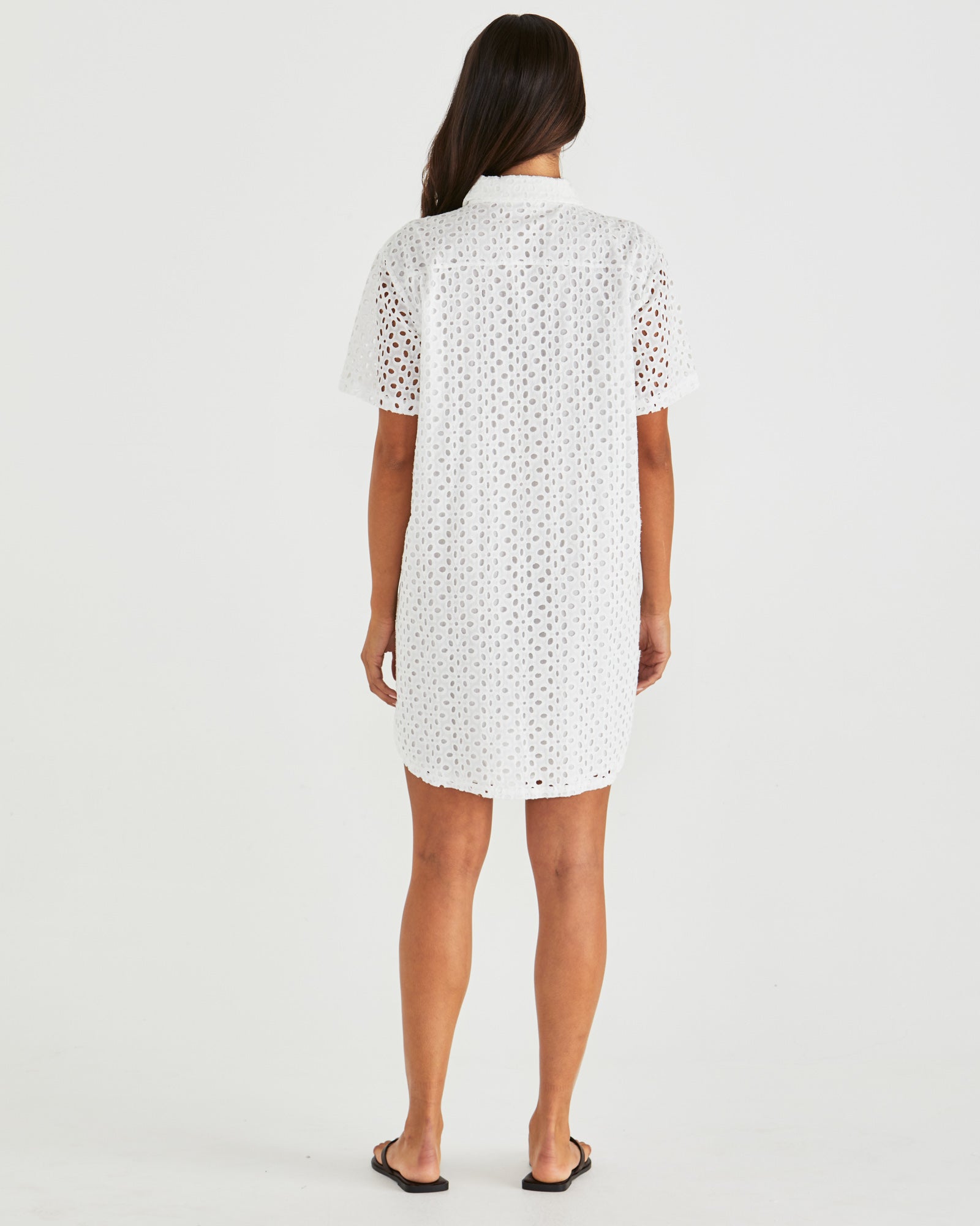 Sass Steva Shirt Dress - Ivory