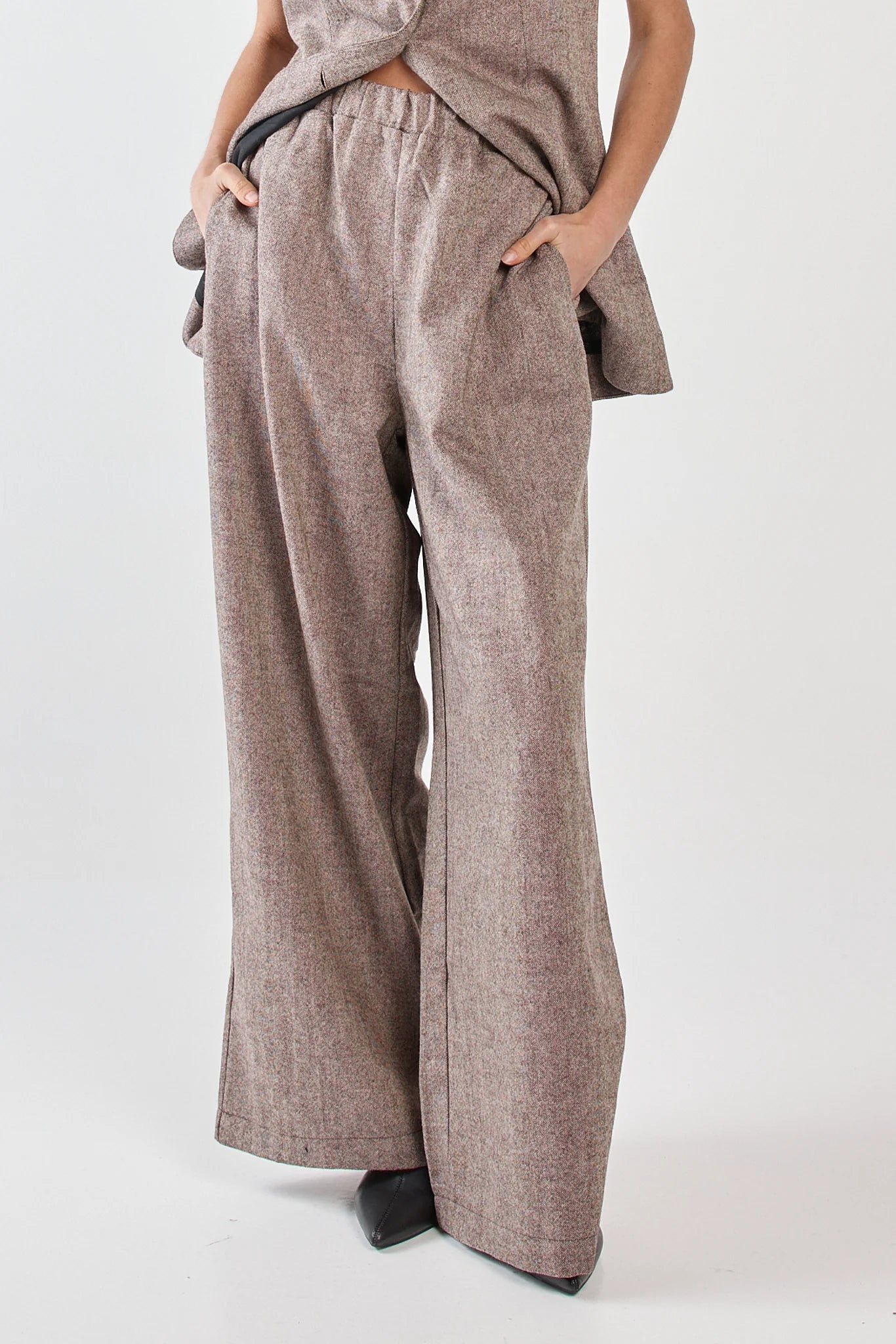 Sass Thalia Pull-On Pant - Chocolate Birdseye