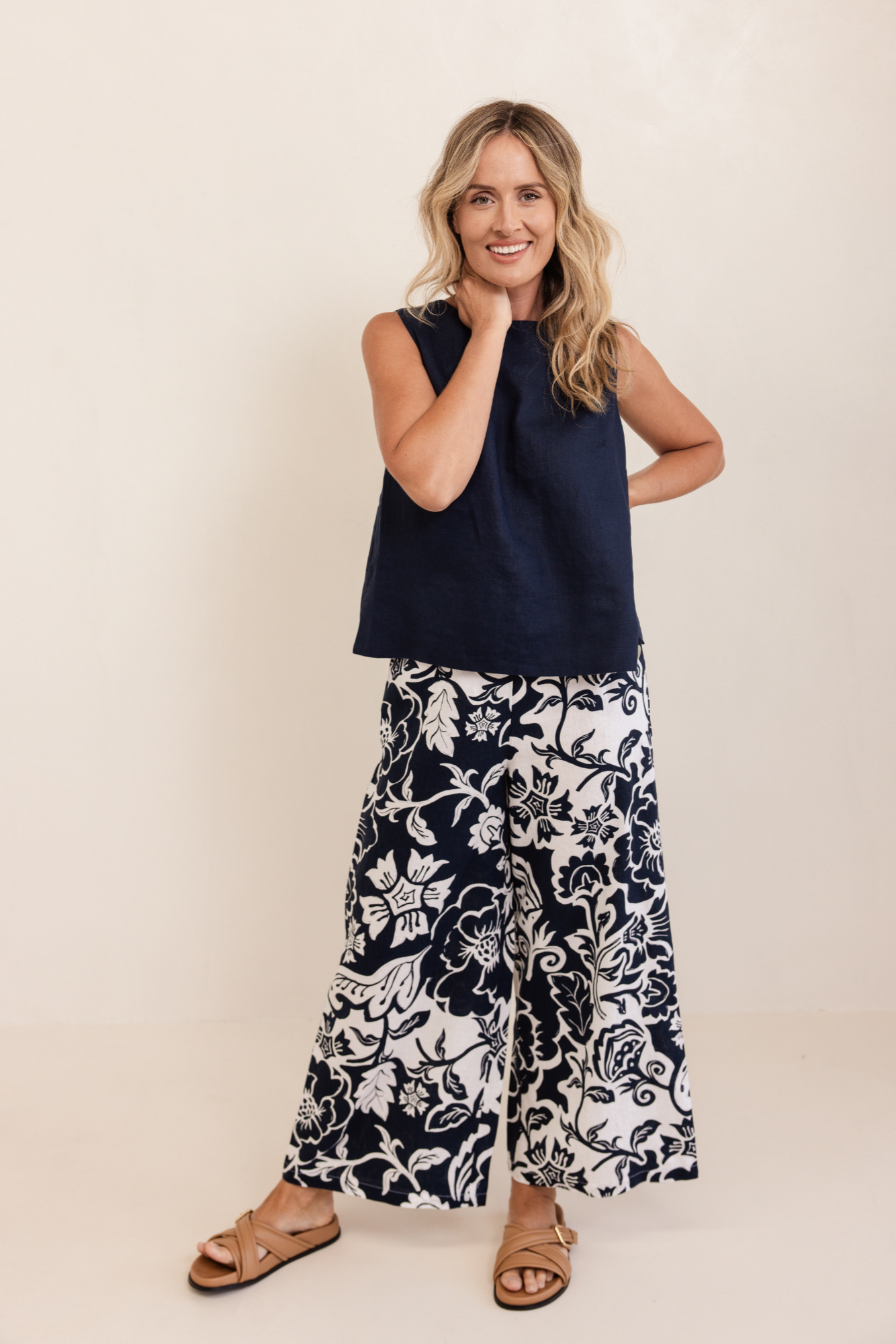 See Saw Palazzo Pant - Vine Print