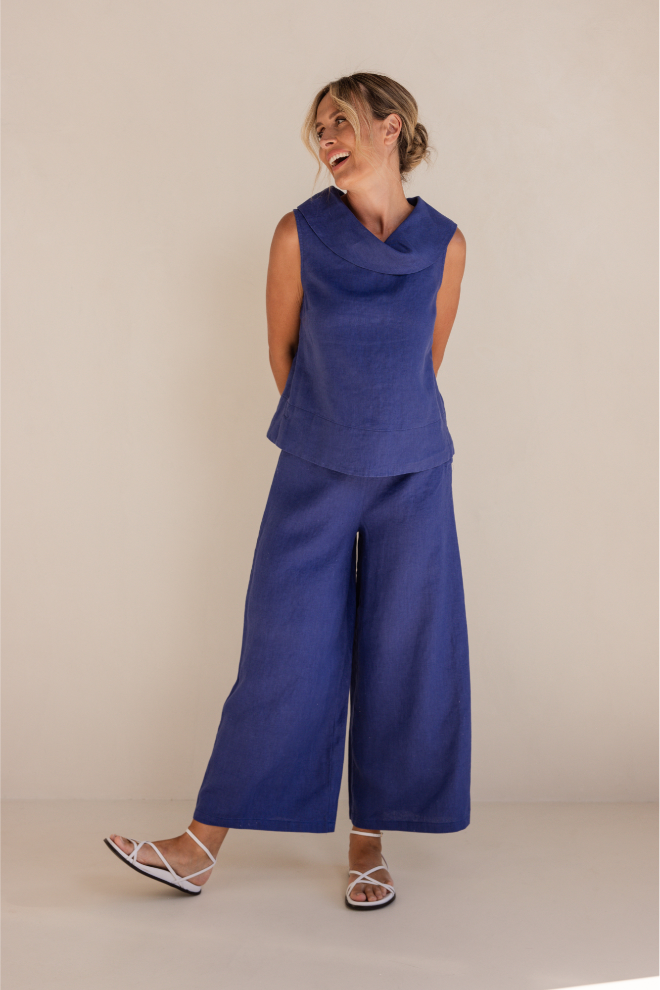 See Saw Palazzo Pant - Denim