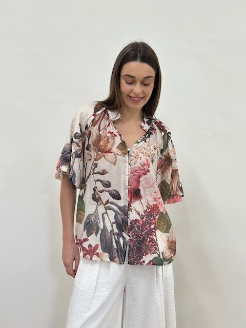Lorraine Tropical Bloom Top