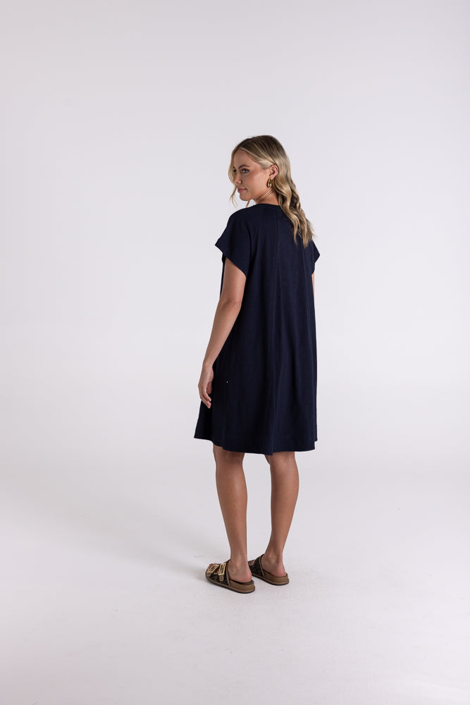 Two T's Jersey T-Shirt Dress - Navy