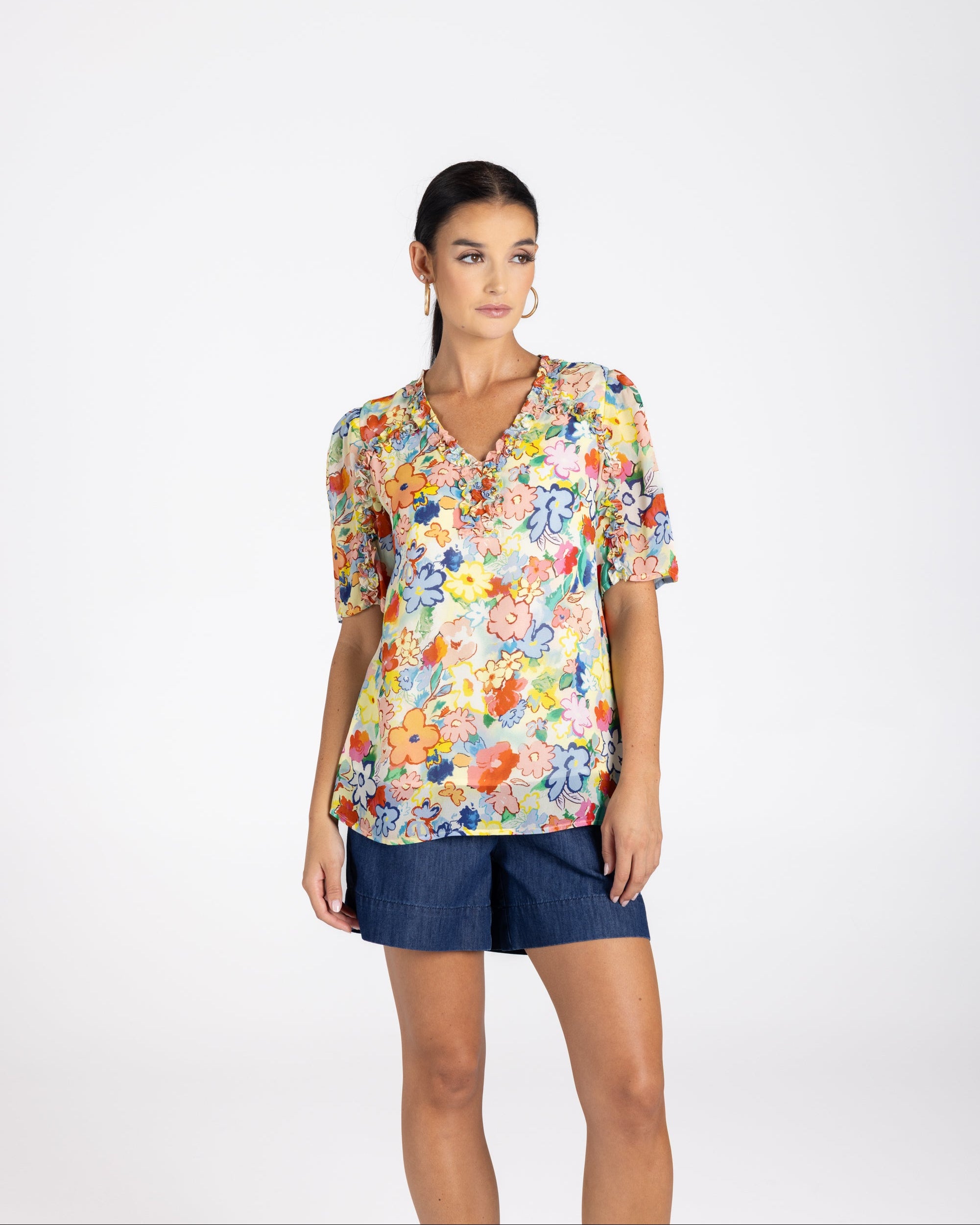 Two T's Christine Print Top