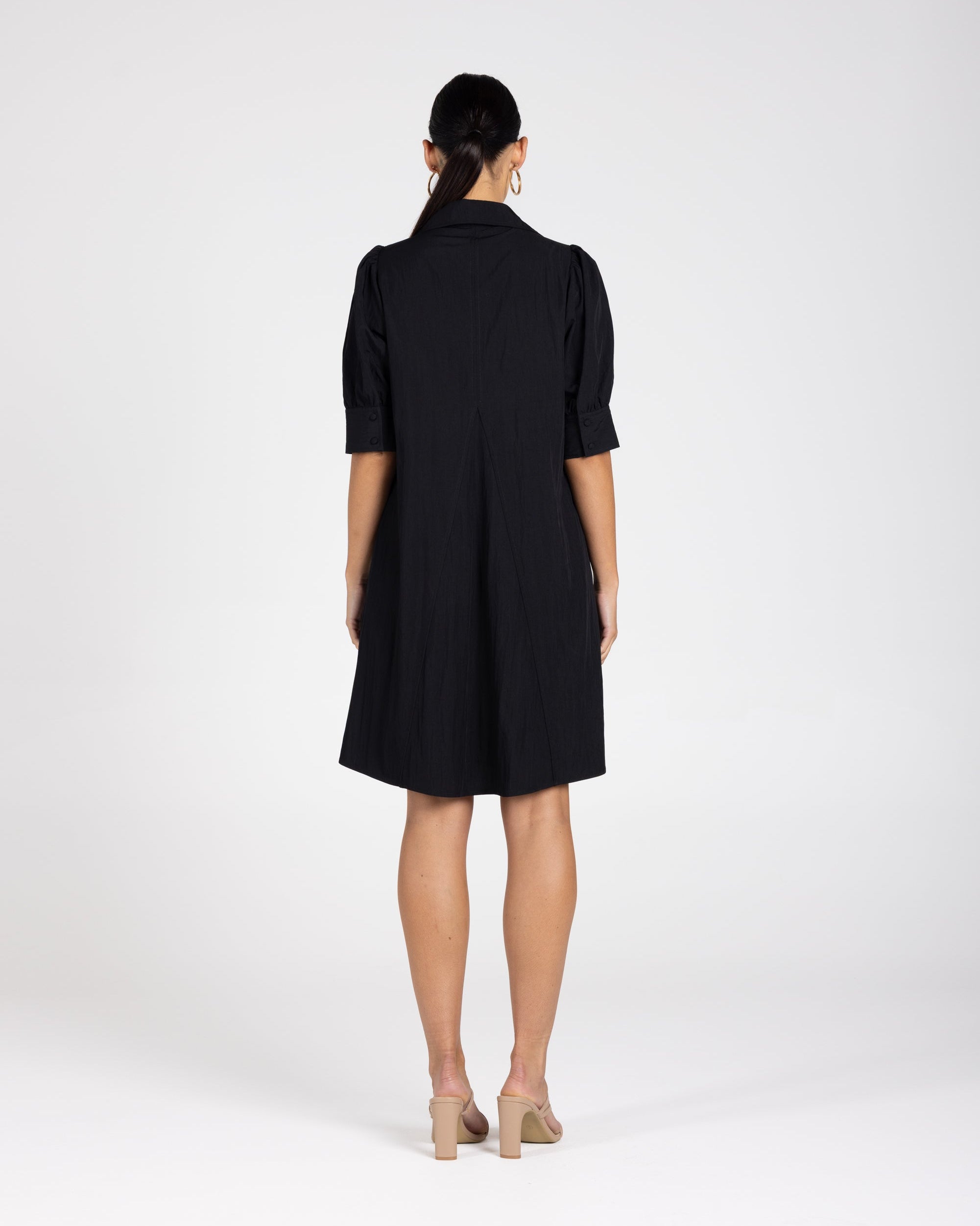Two T's V Neck Dress - Black
