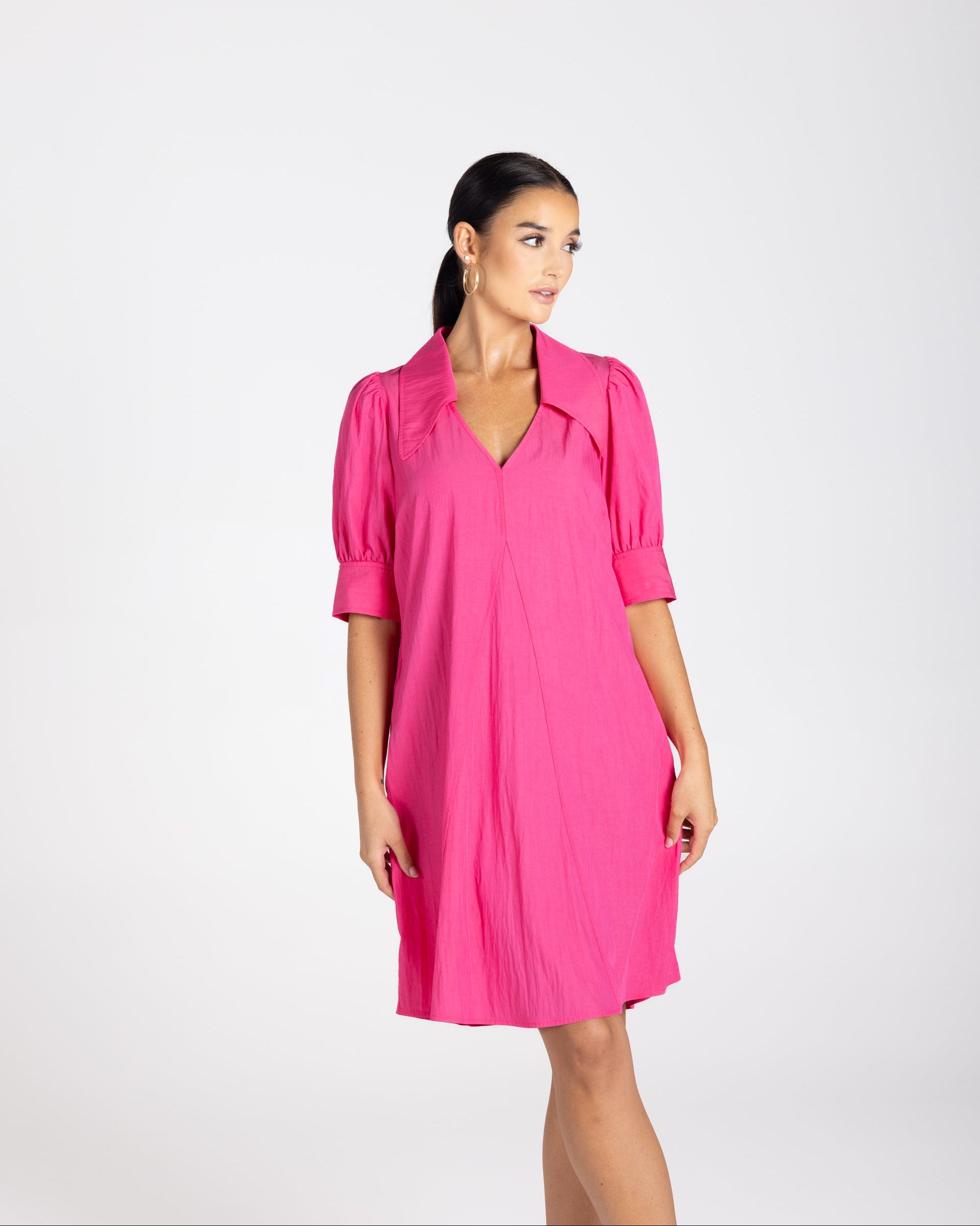 Two T's V Neck Dress - Watermelon