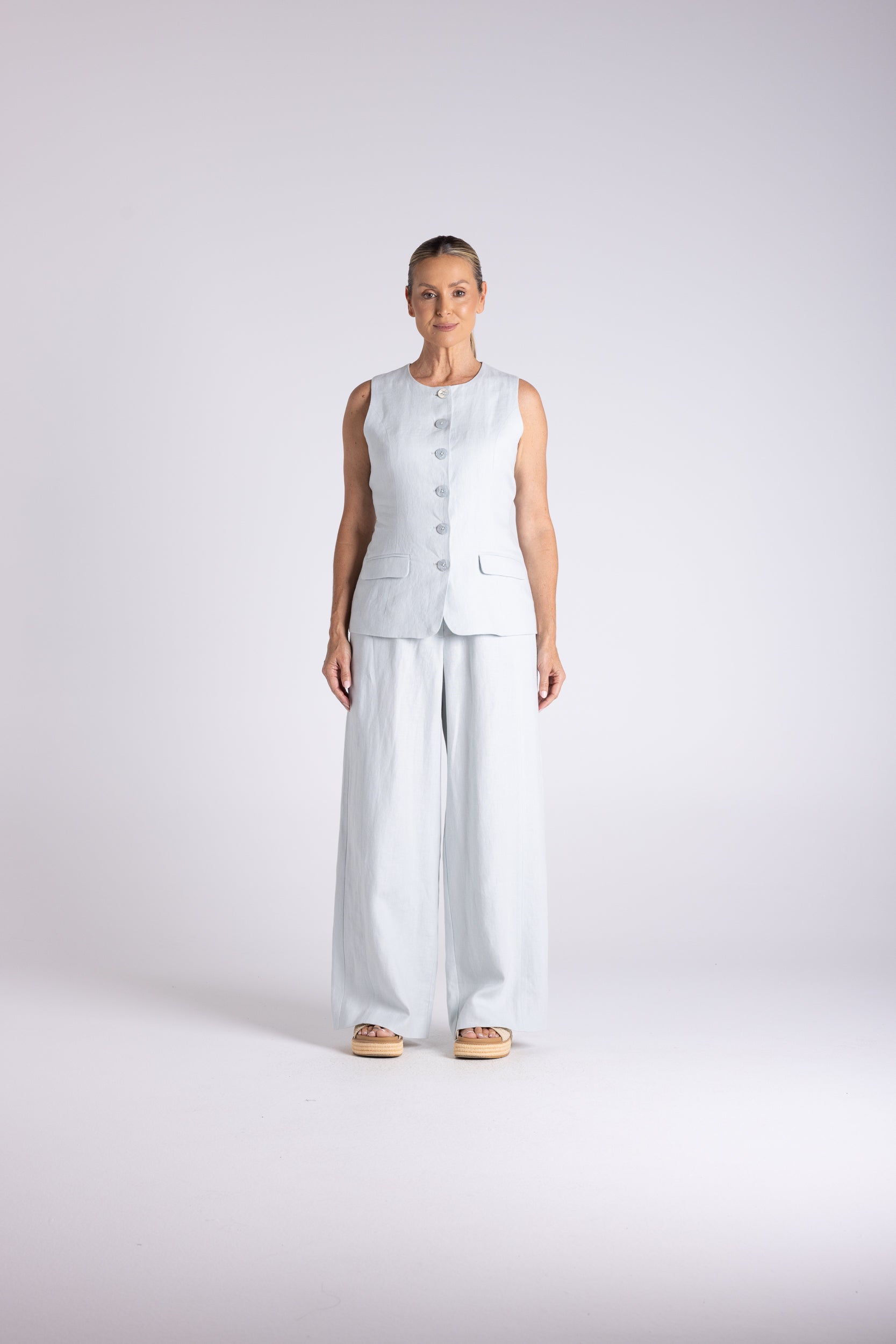 Two T's Abbey Vest - Sea Foam