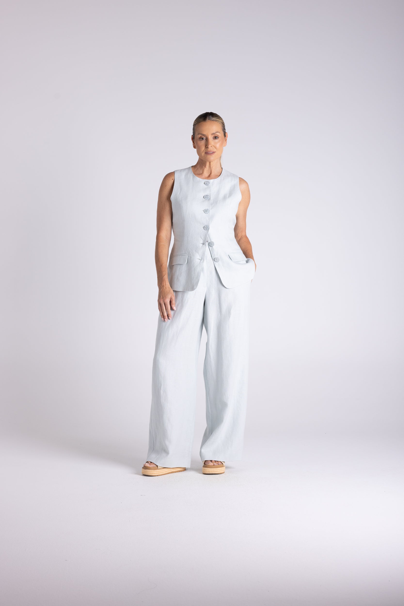 Two T's Abbey Vest - Sea Foam