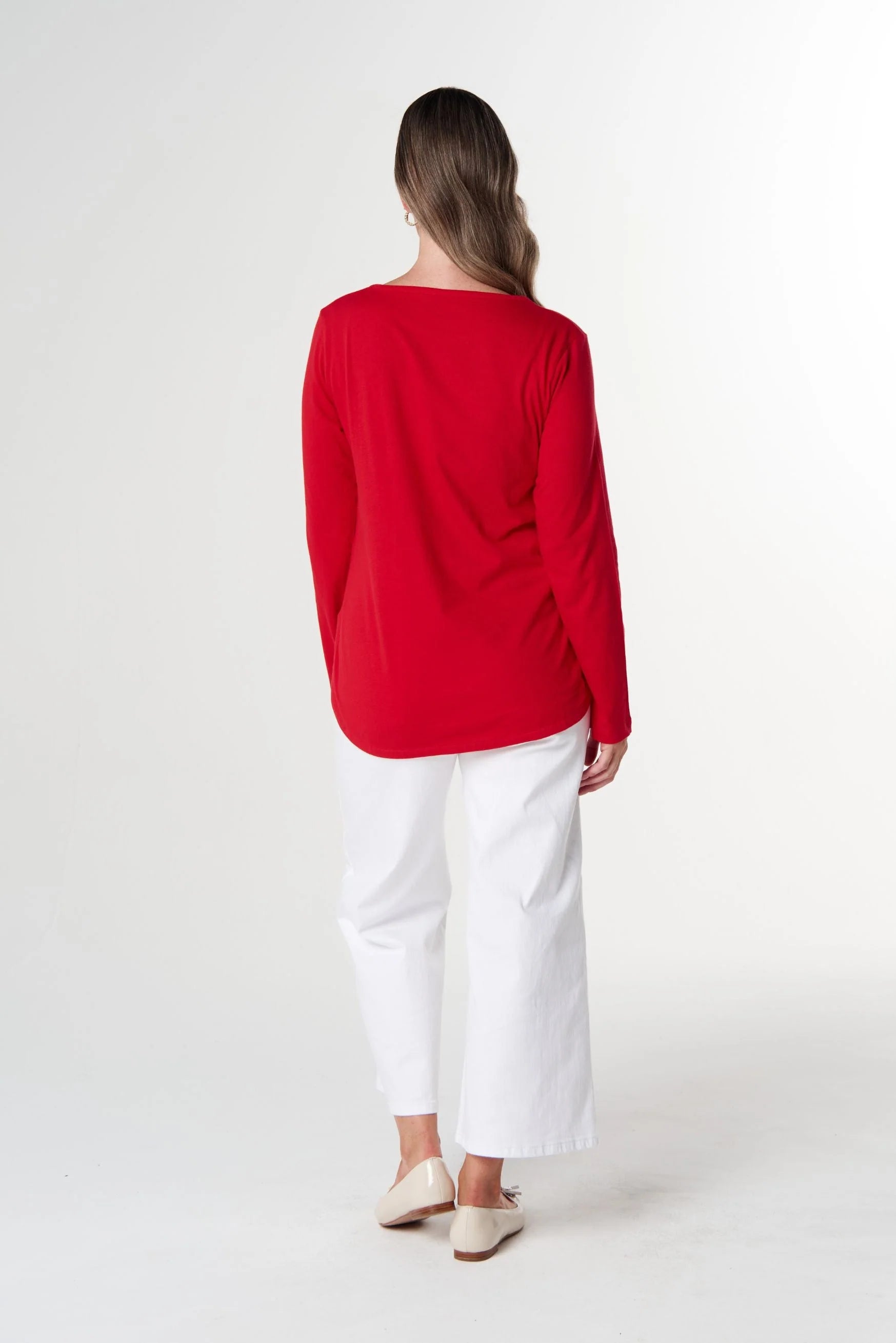 Goondiwindi Cotton Our Classic Jersey Tee - Poinsettia