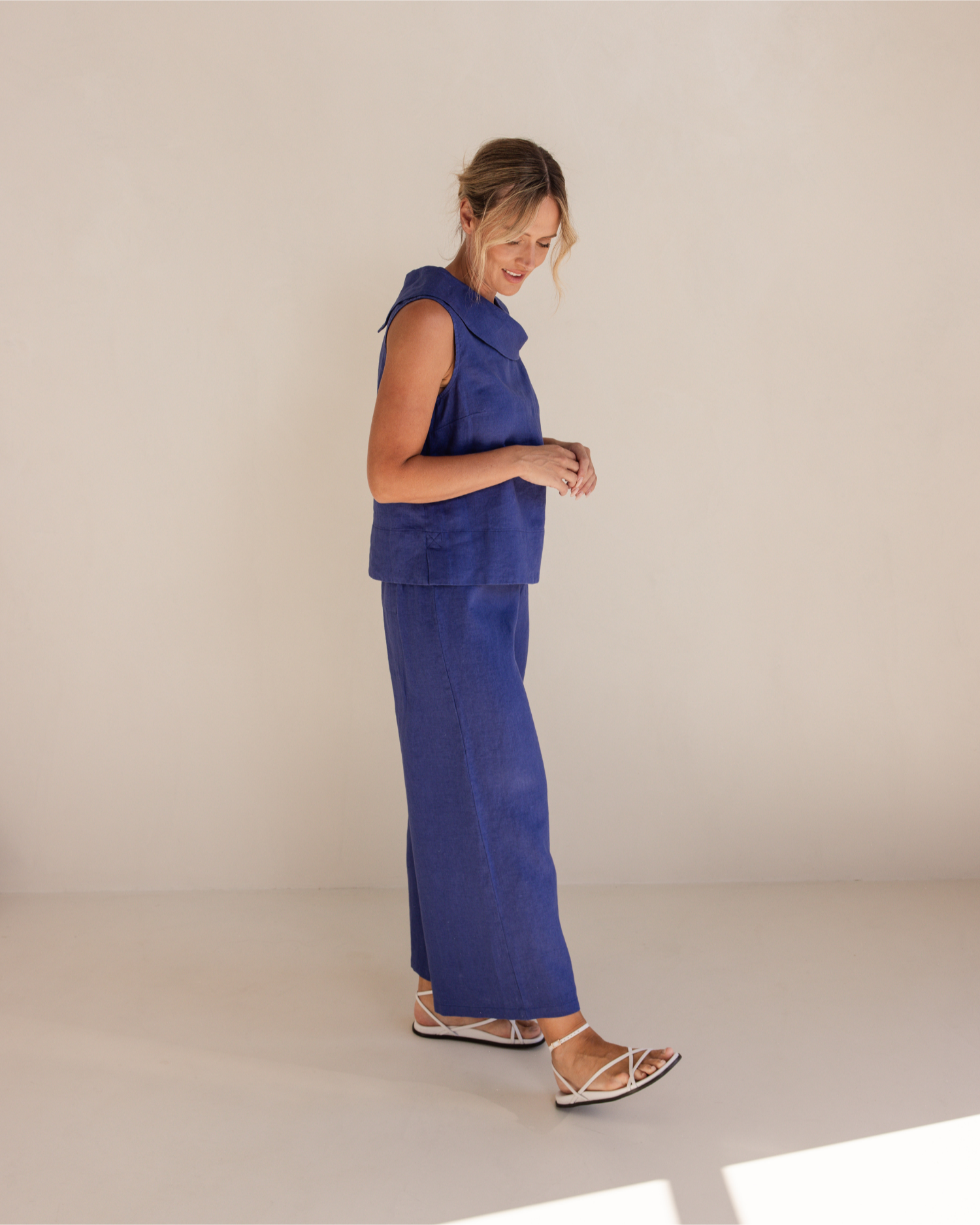 See Saw Palazzo Pant - Denim