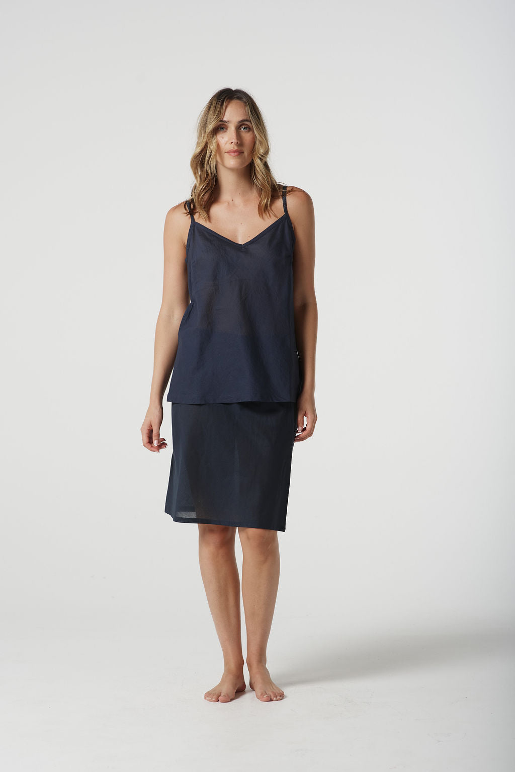 Goondiwindi Cotton 1/2 Slip - Navy