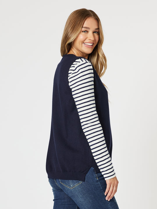Threadz Vicky Vest - Navy