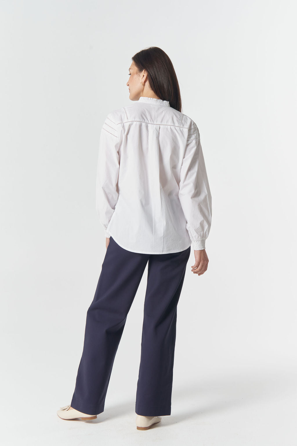 Goondiwindi Cotton Misty Cotton Blouse - White