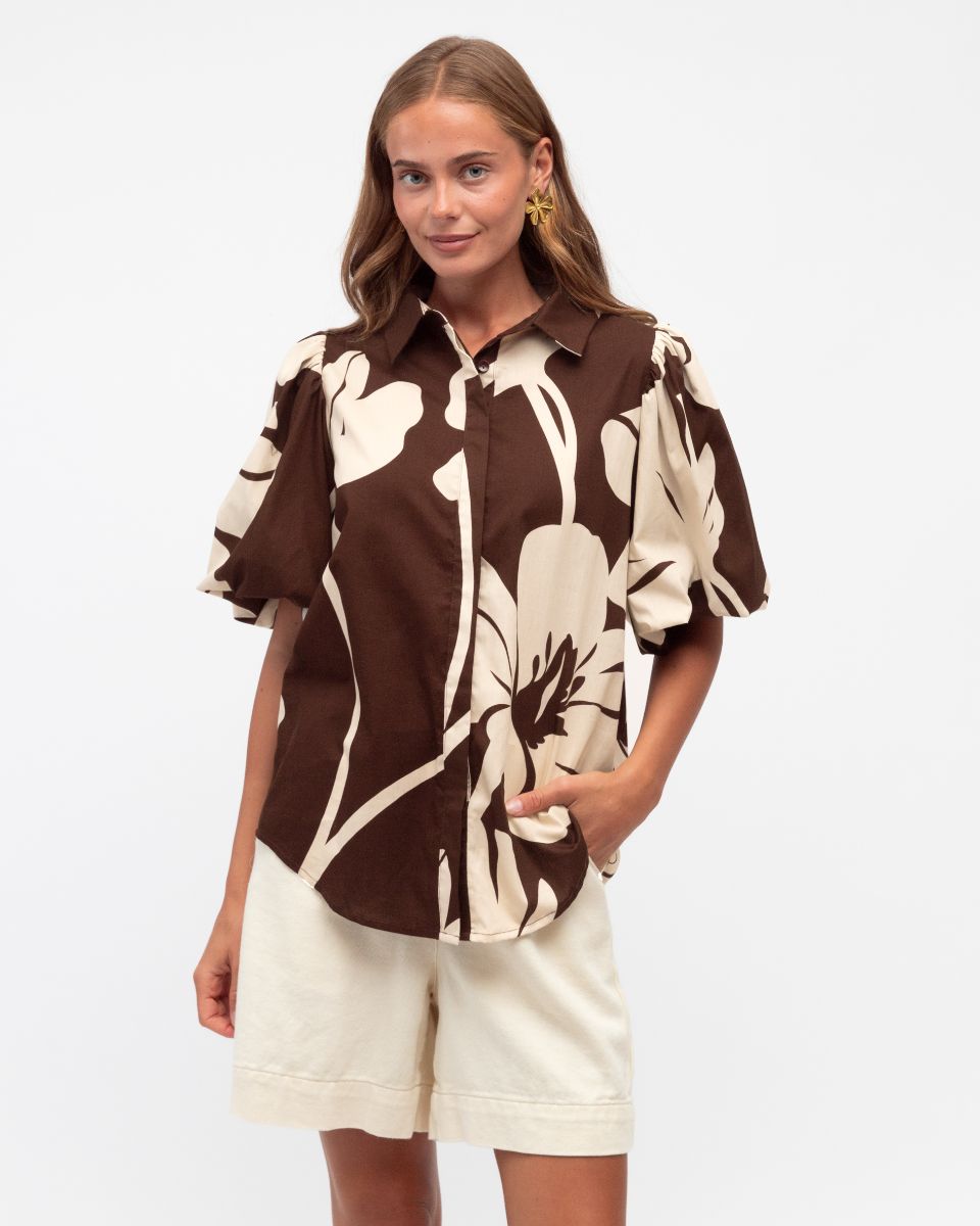 Label of Love Chocolate Bloom Top