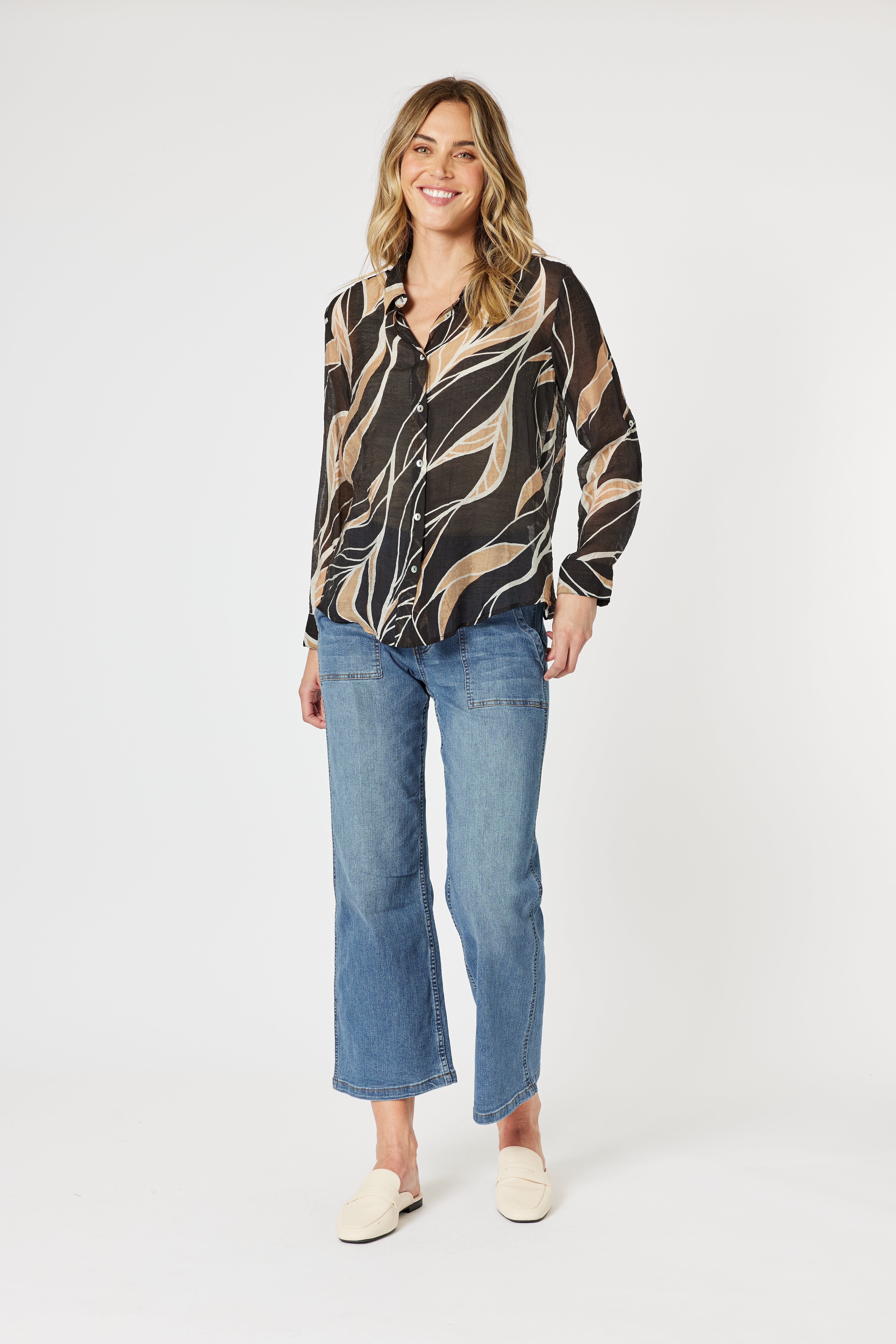 Gordon Smith Wellington Shirt - Caramel/Black