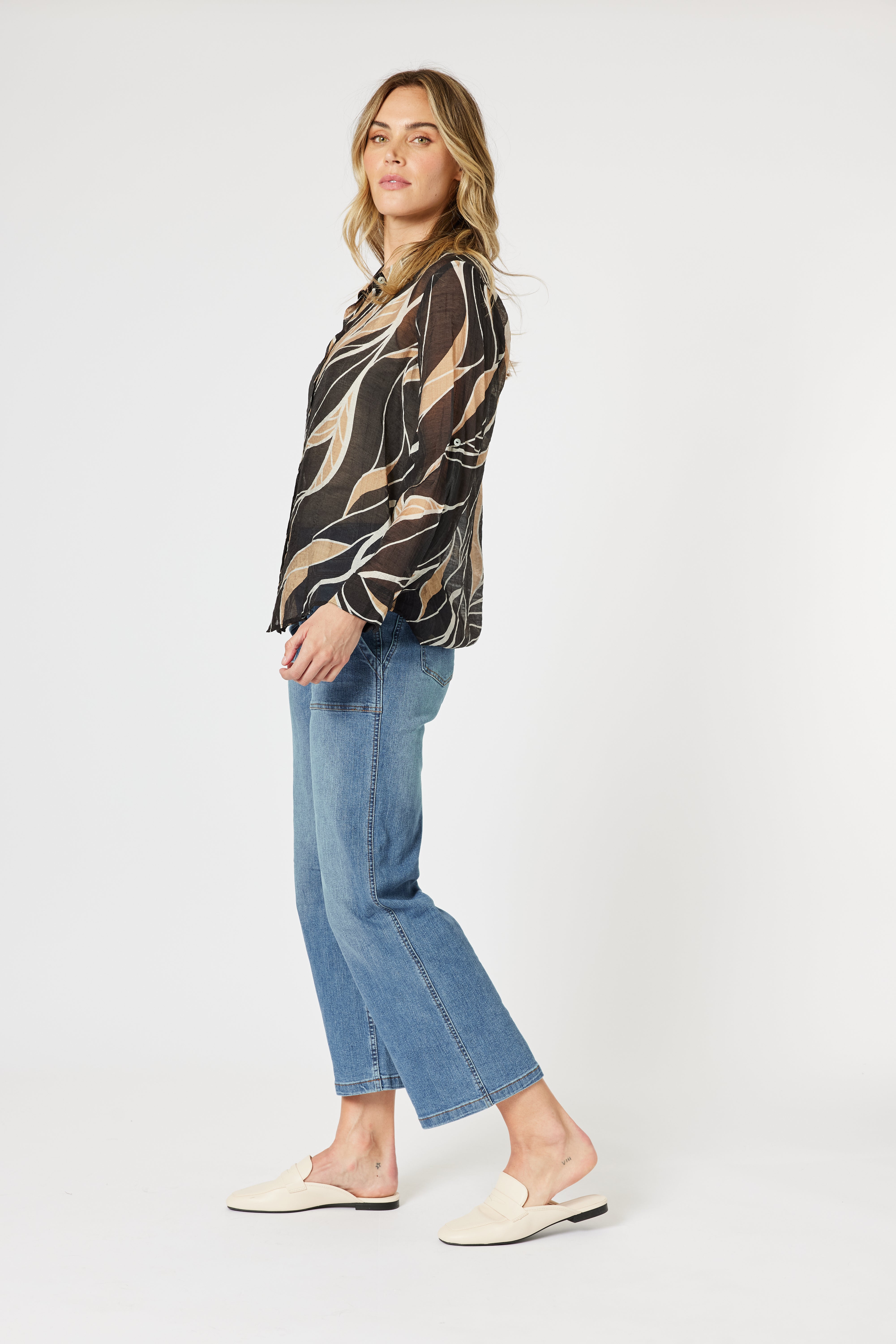 Gordon Smith Wellington Shirt - Caramel/Black