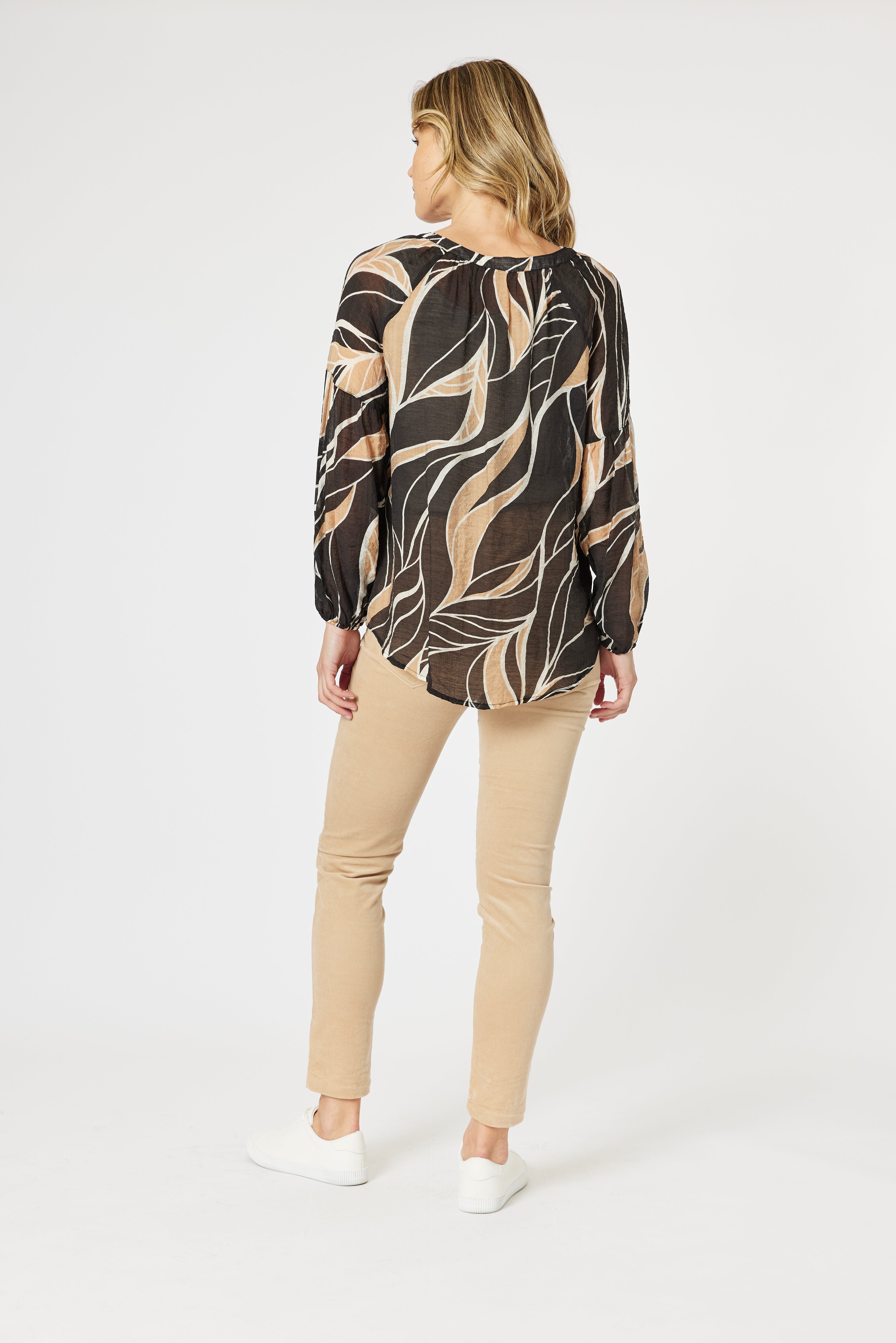 Gordon Smith Wellington Top - Caramel/Black