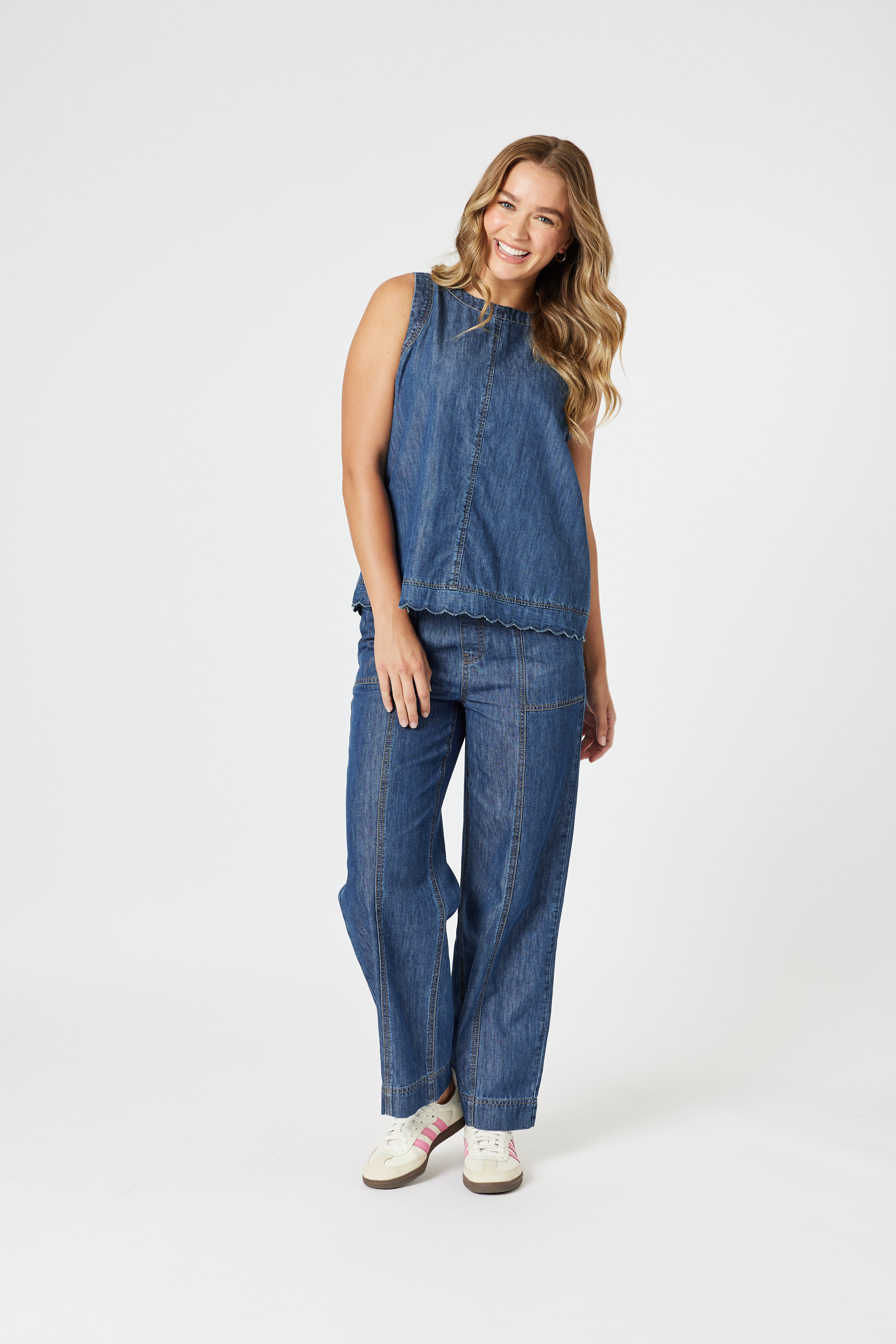 Threadz Charli Denim Top