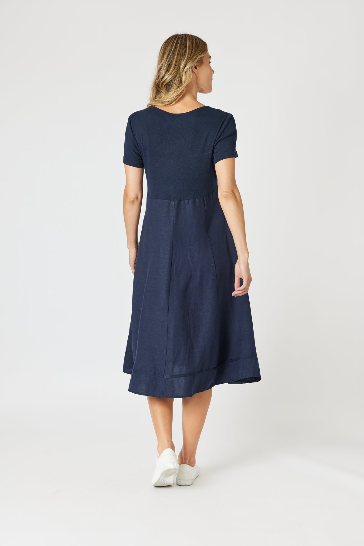 Gordon Smith Lino Le Marais Dress - Navy
