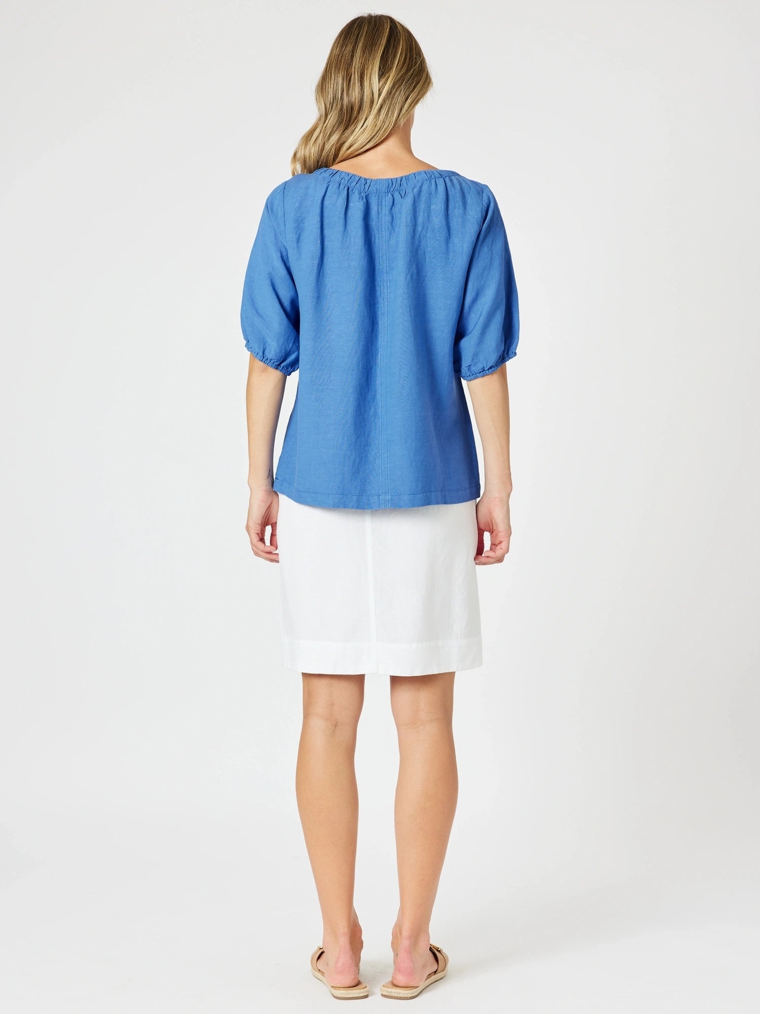 Gordon Smith Stitch Hem Skirt - White