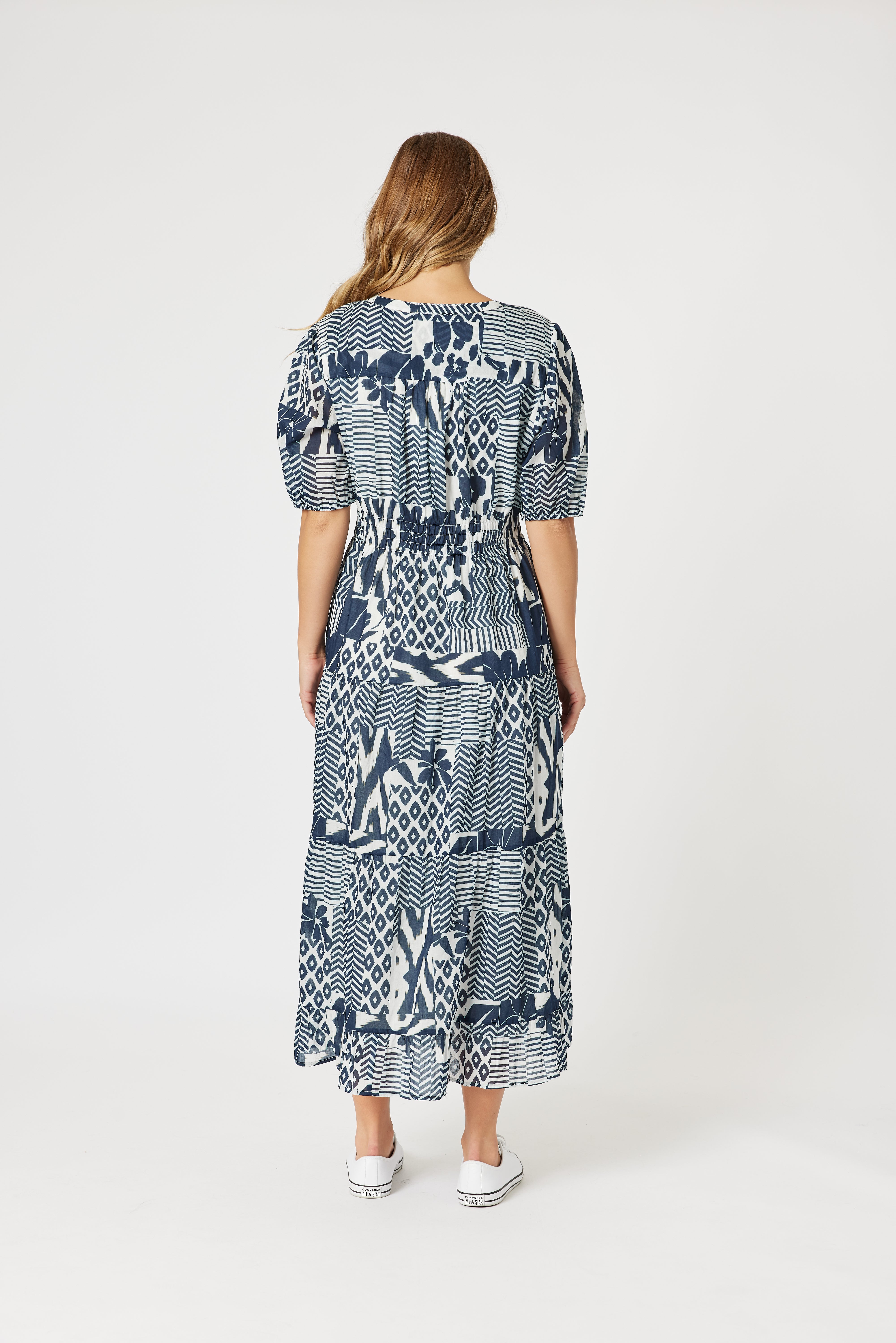 Threadz Calabasas Dress - Navy/White