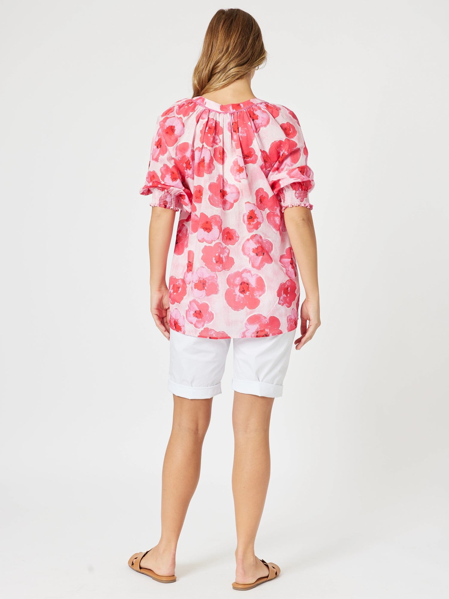 Threadz Pink Poppies Top