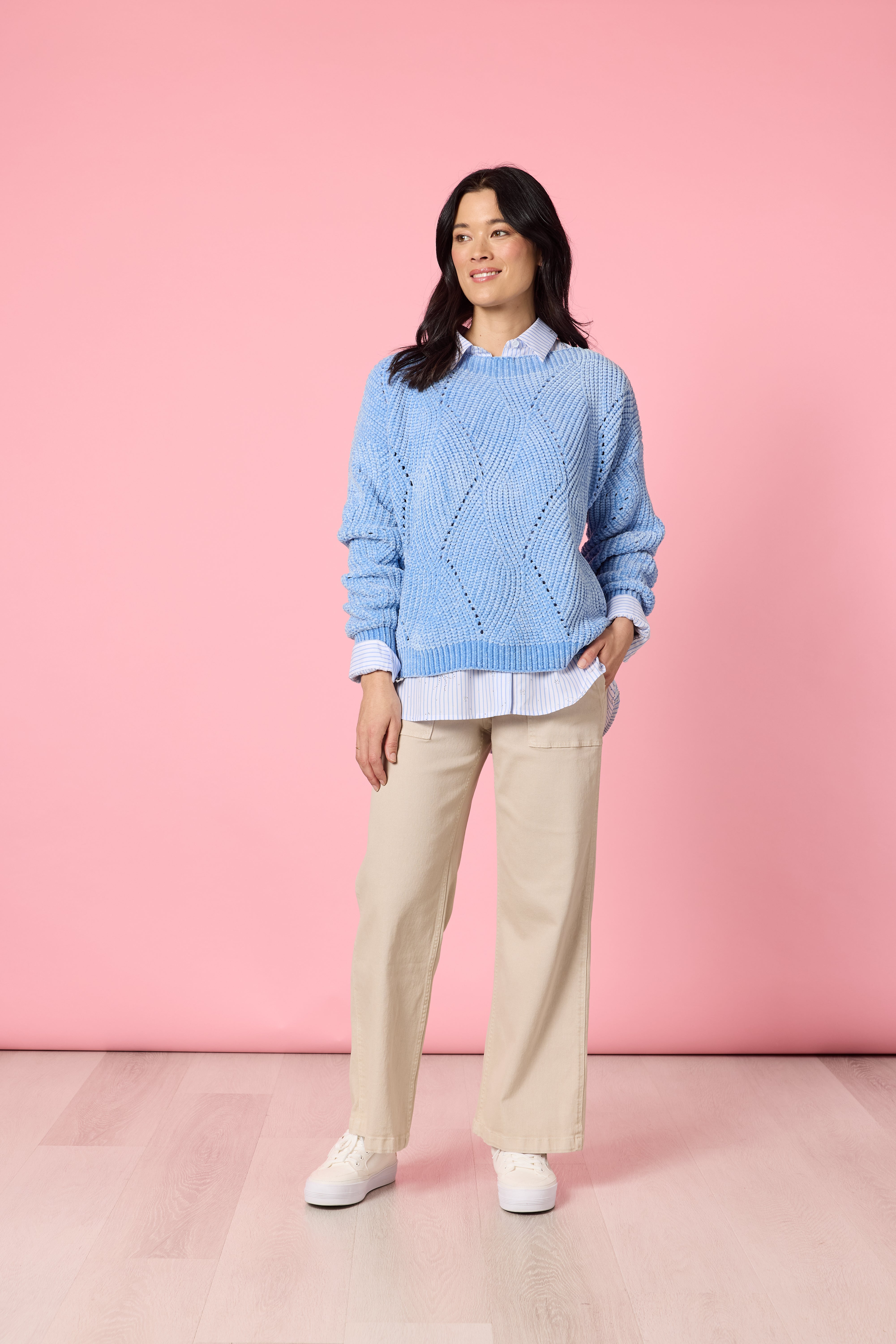 Gordon Smith Tenille Knit - Blue