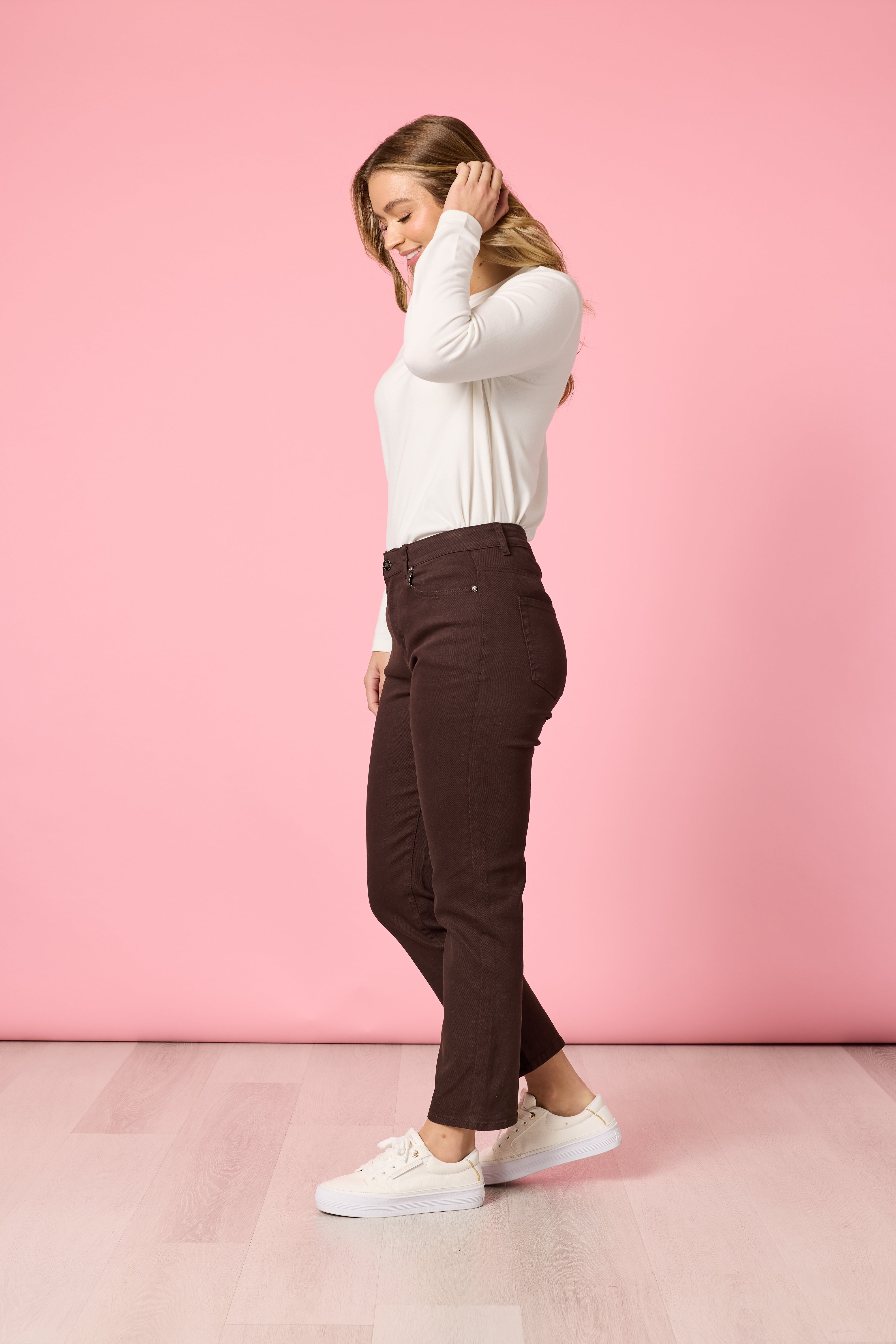 Gordon Smith Miracle Slim Leg Denim Jean - Coffee