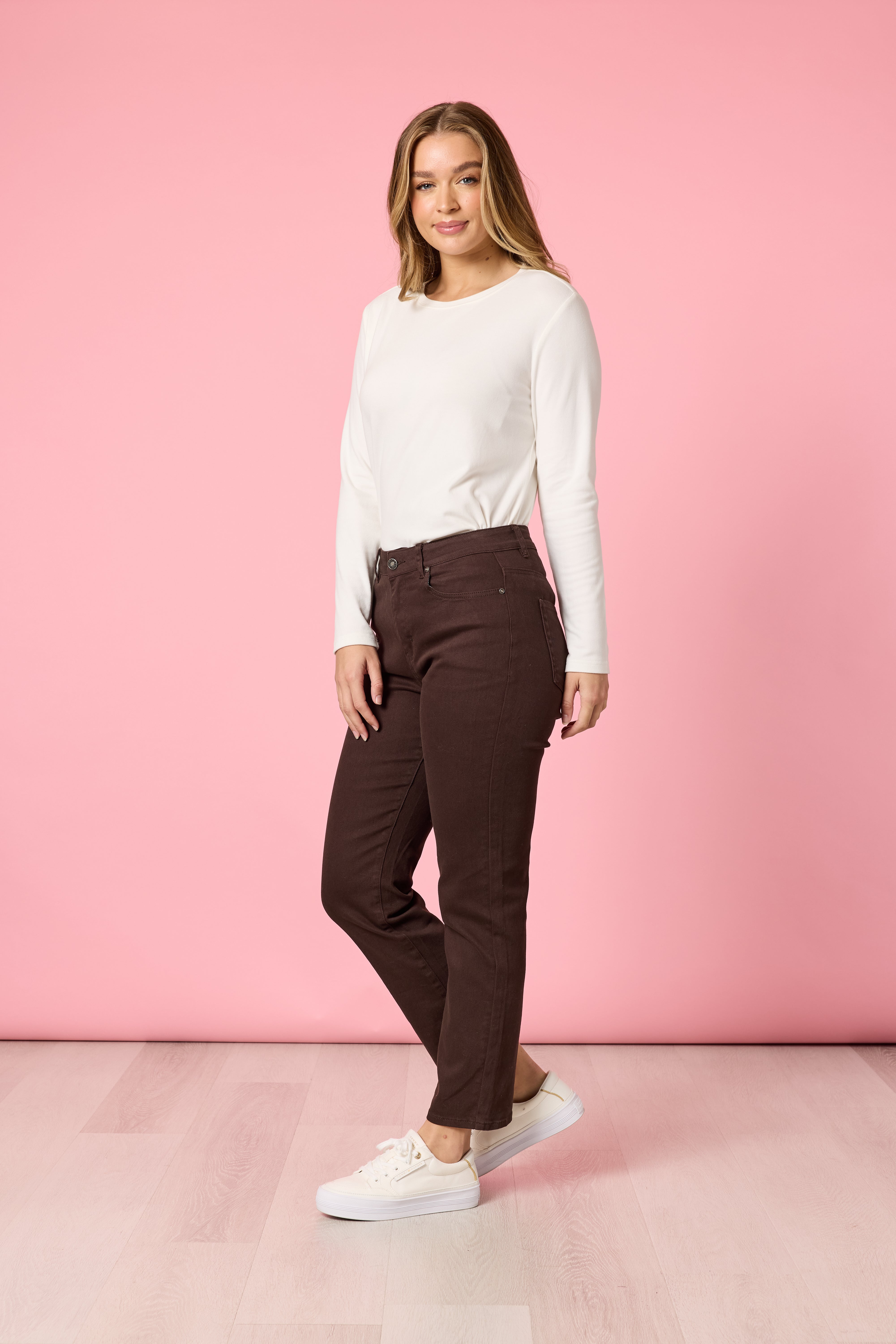 Gordon Smith Miracle Slim Leg Denim Jean - Coffee