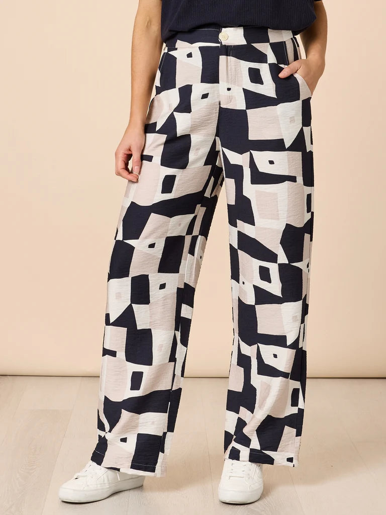Clarity Rive Gauche Pant - Navy Multi