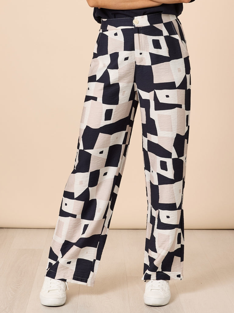 Clarity Rive Gauche Pant - Navy Multi