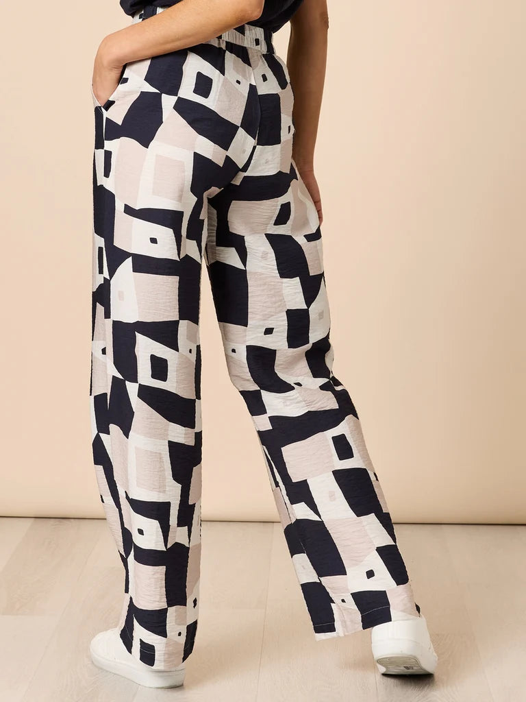 Clarity Rive Gauche Pant - Navy Multi