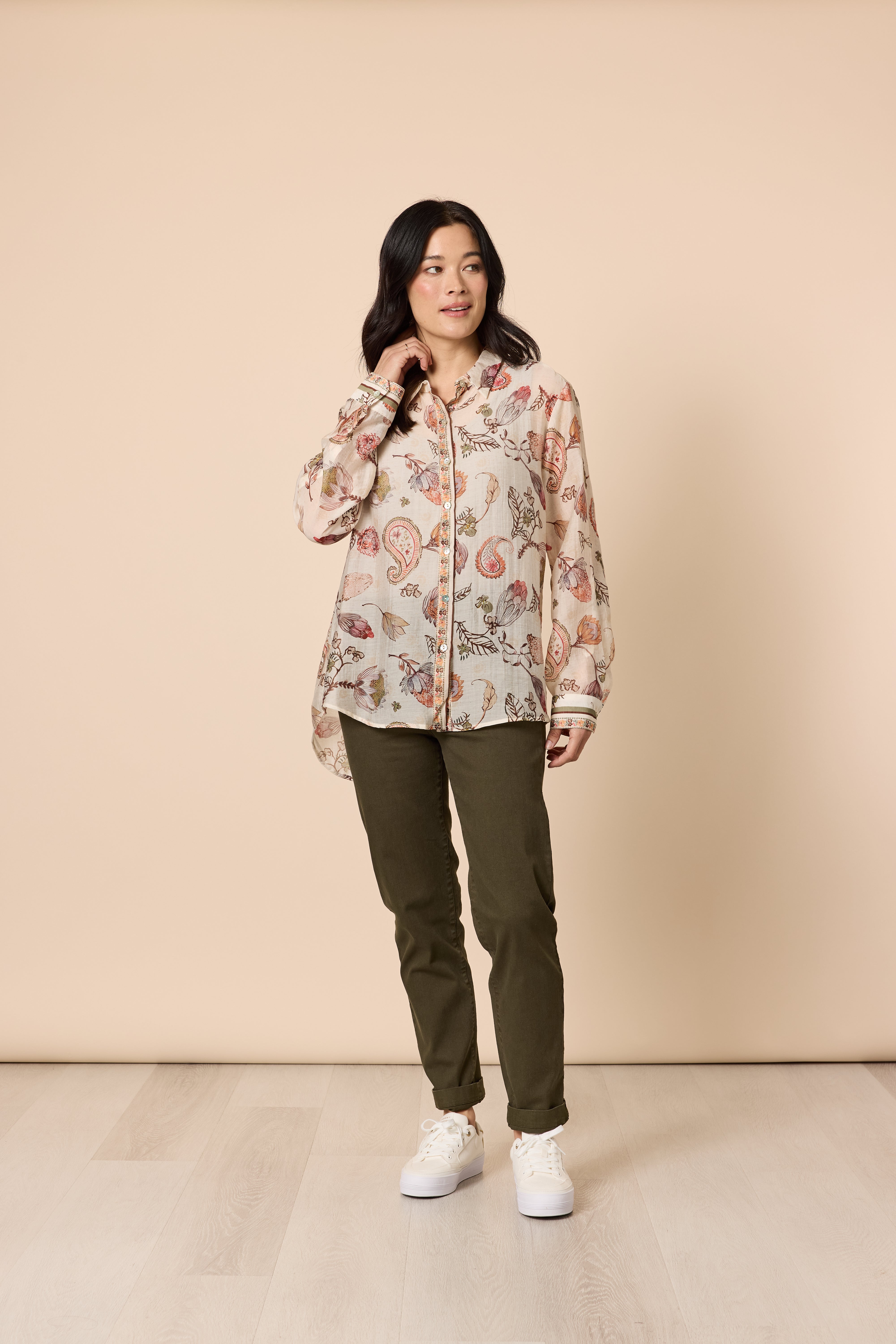 Gordon Smith Arizona Print Shirt - Natural Multi