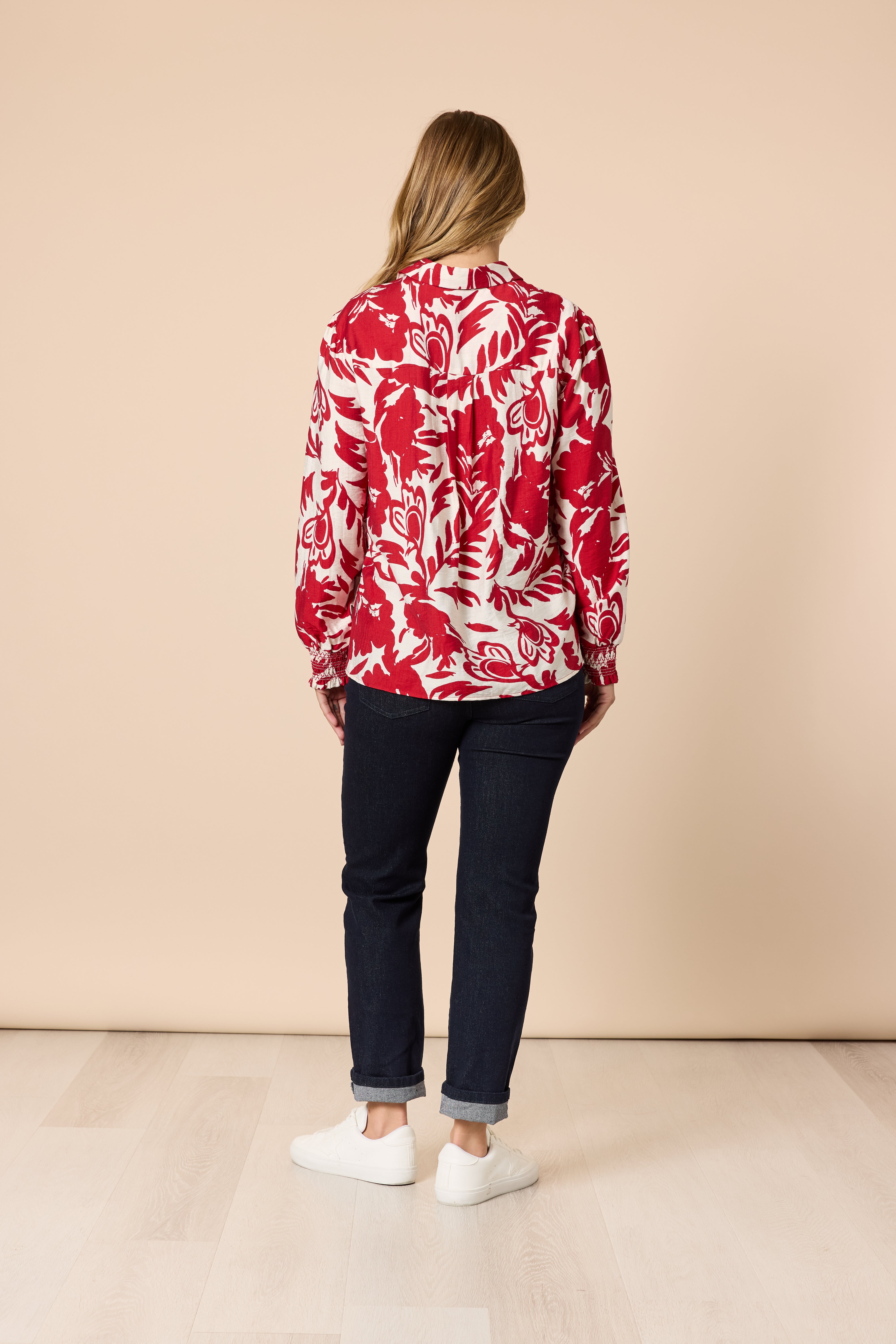 Threadz Moulin Rouge Shirt - Red/Ivory