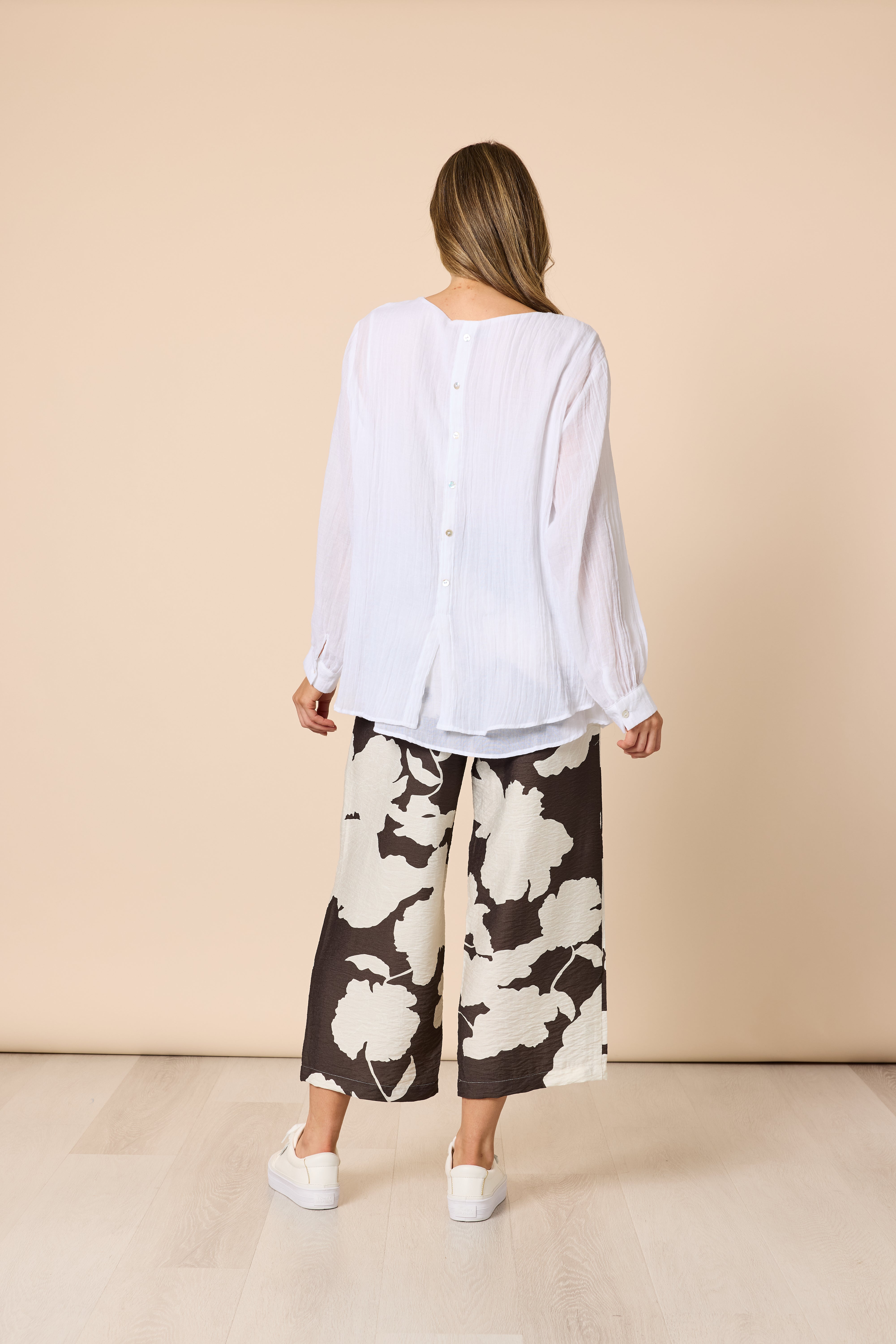 Clarity Toulouse Pant - Coffee/Ivory