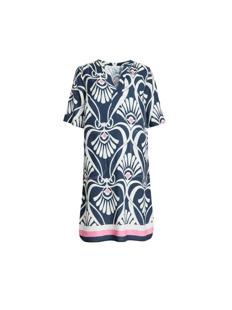 Gordon Smith Riviera Dress - Navy/White