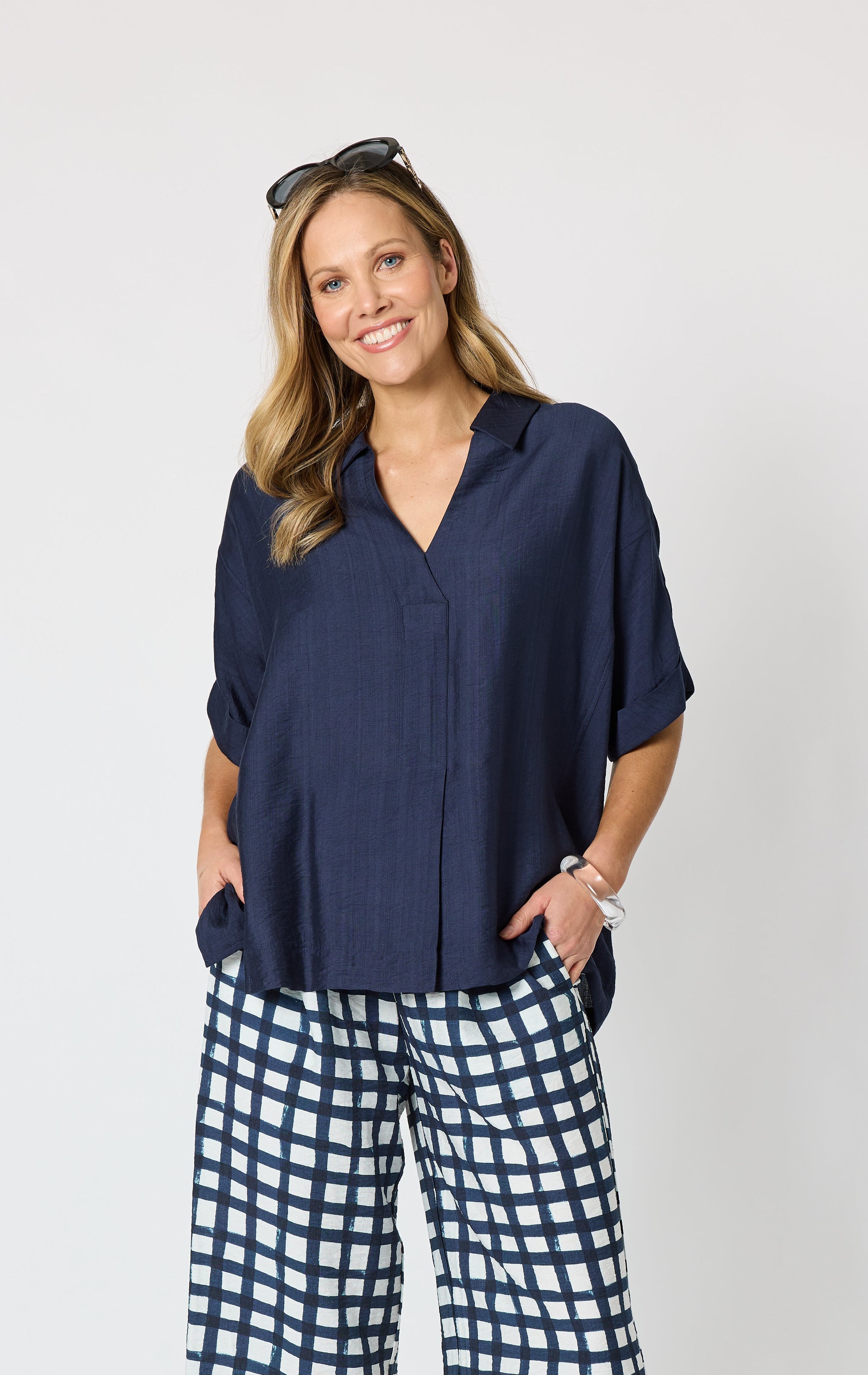 Clarity Del Mar Top - Navy