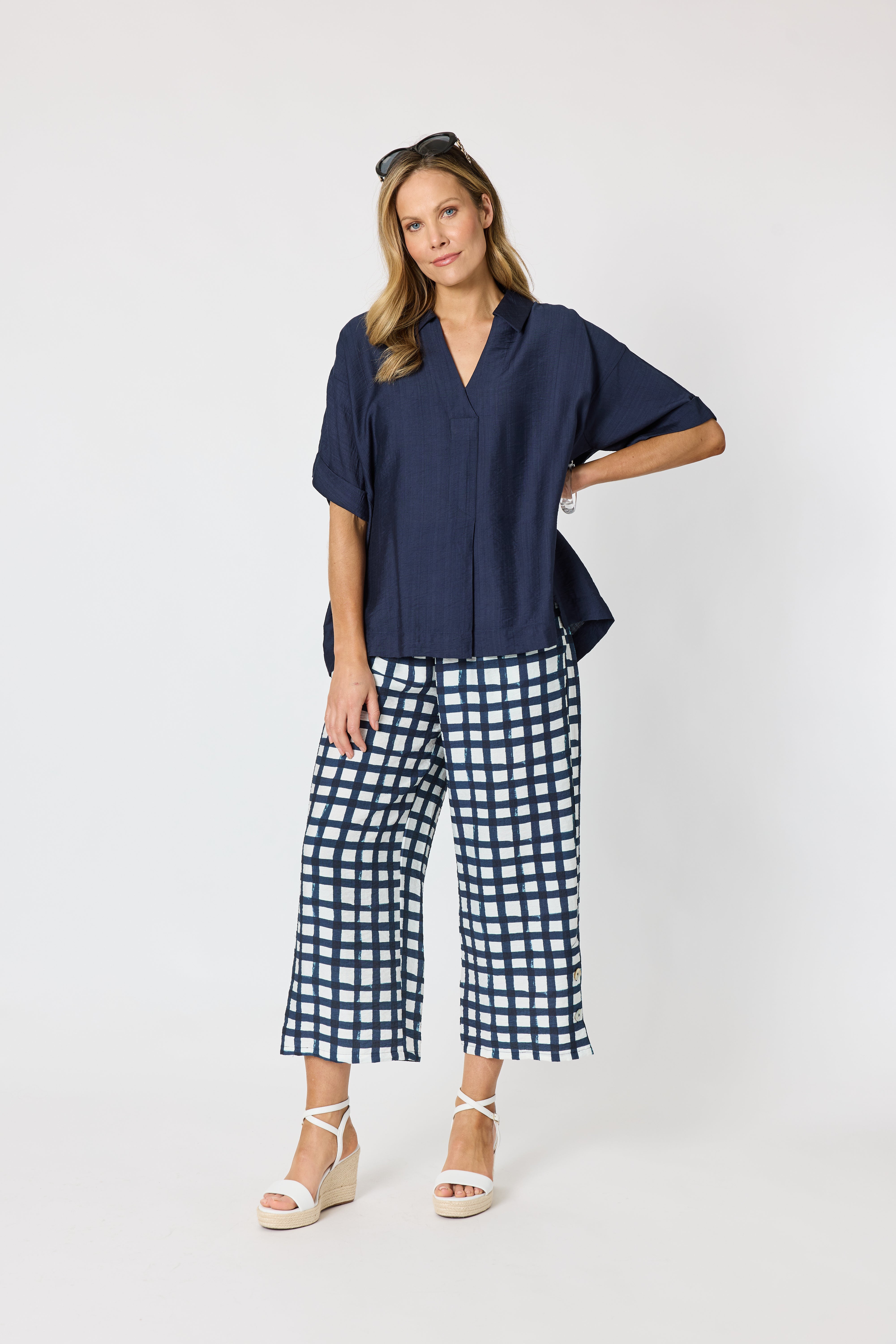Clarity Del Mar Top - Navy