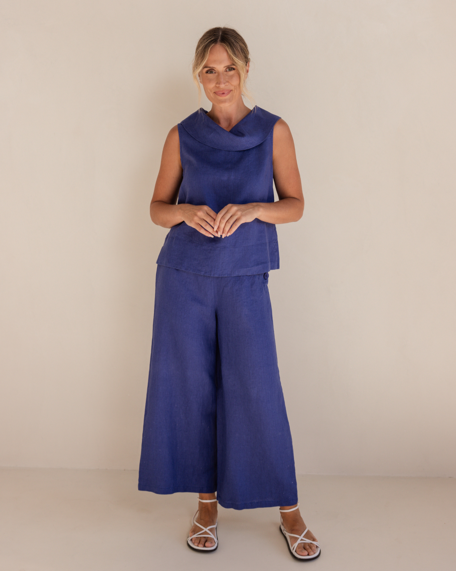 See Saw Palazzo Pant - Denim